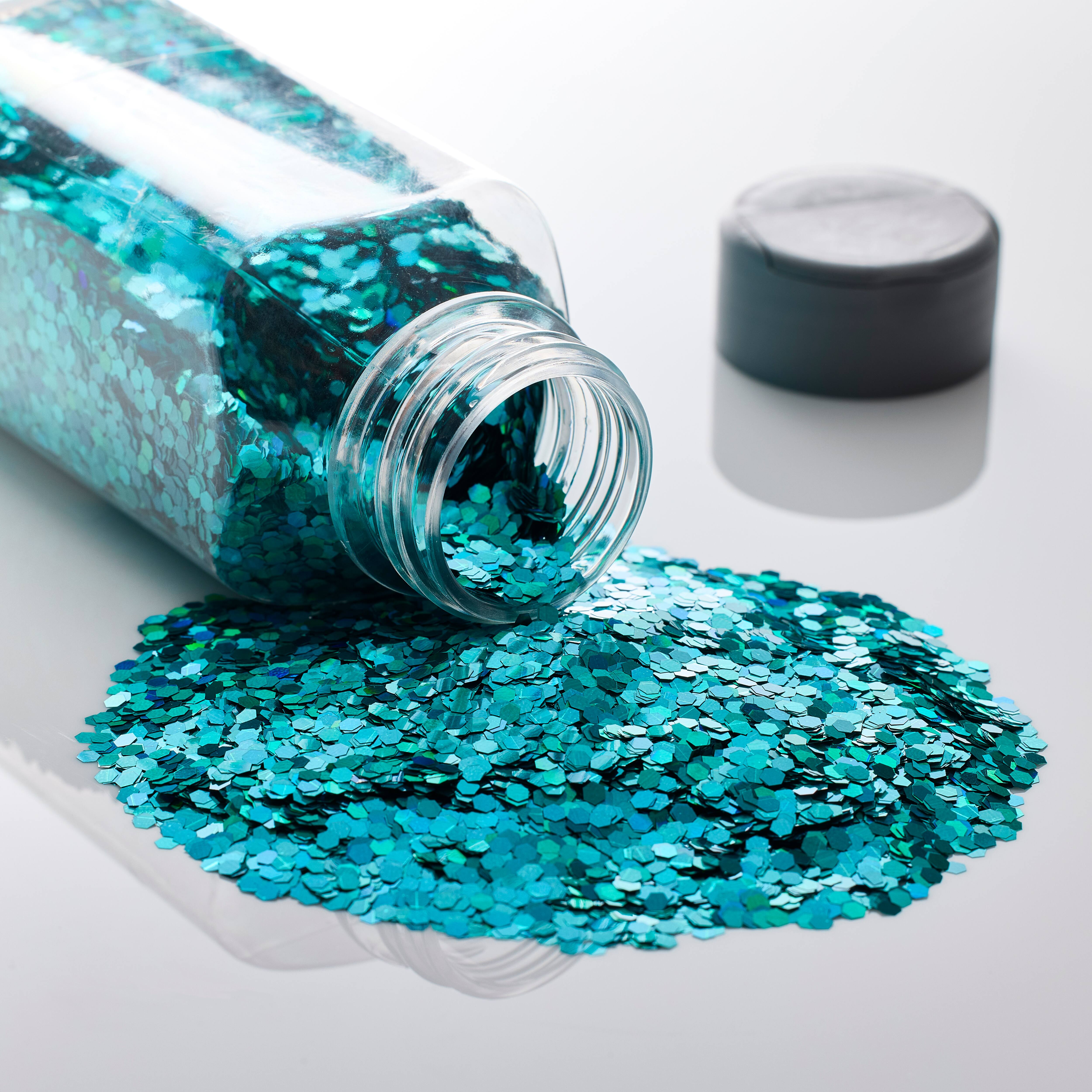 12 Pack: Mint Holographic Chunky Polyester Glitter by Recollections™
