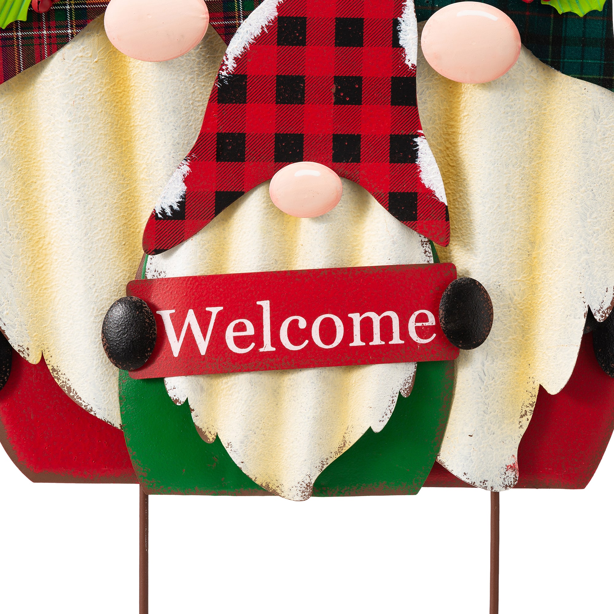 Glitzhome® 3ft. Metal Gnome Family Yard Stake