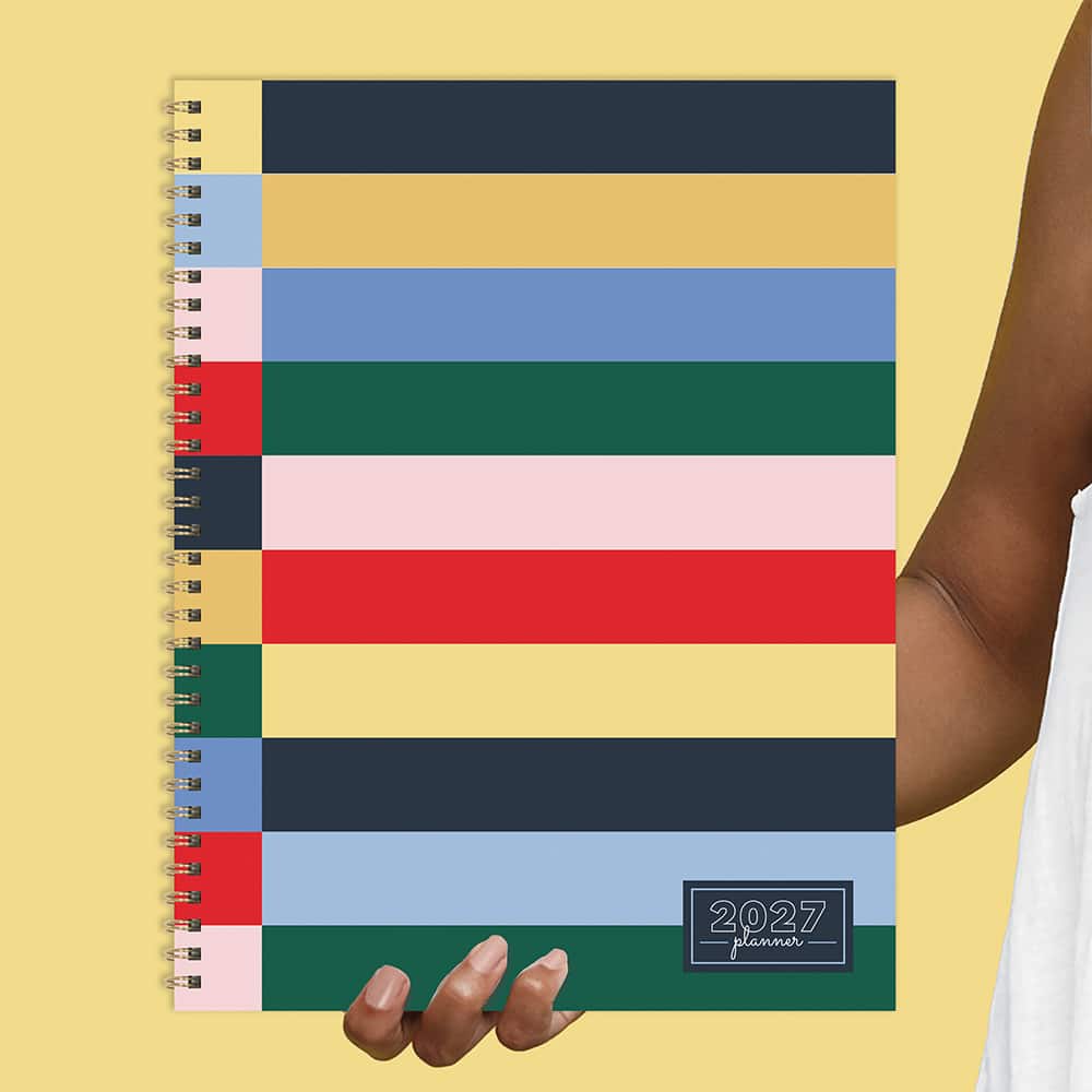 2027 Sailor Stripe Large Weekly Monthly Planner