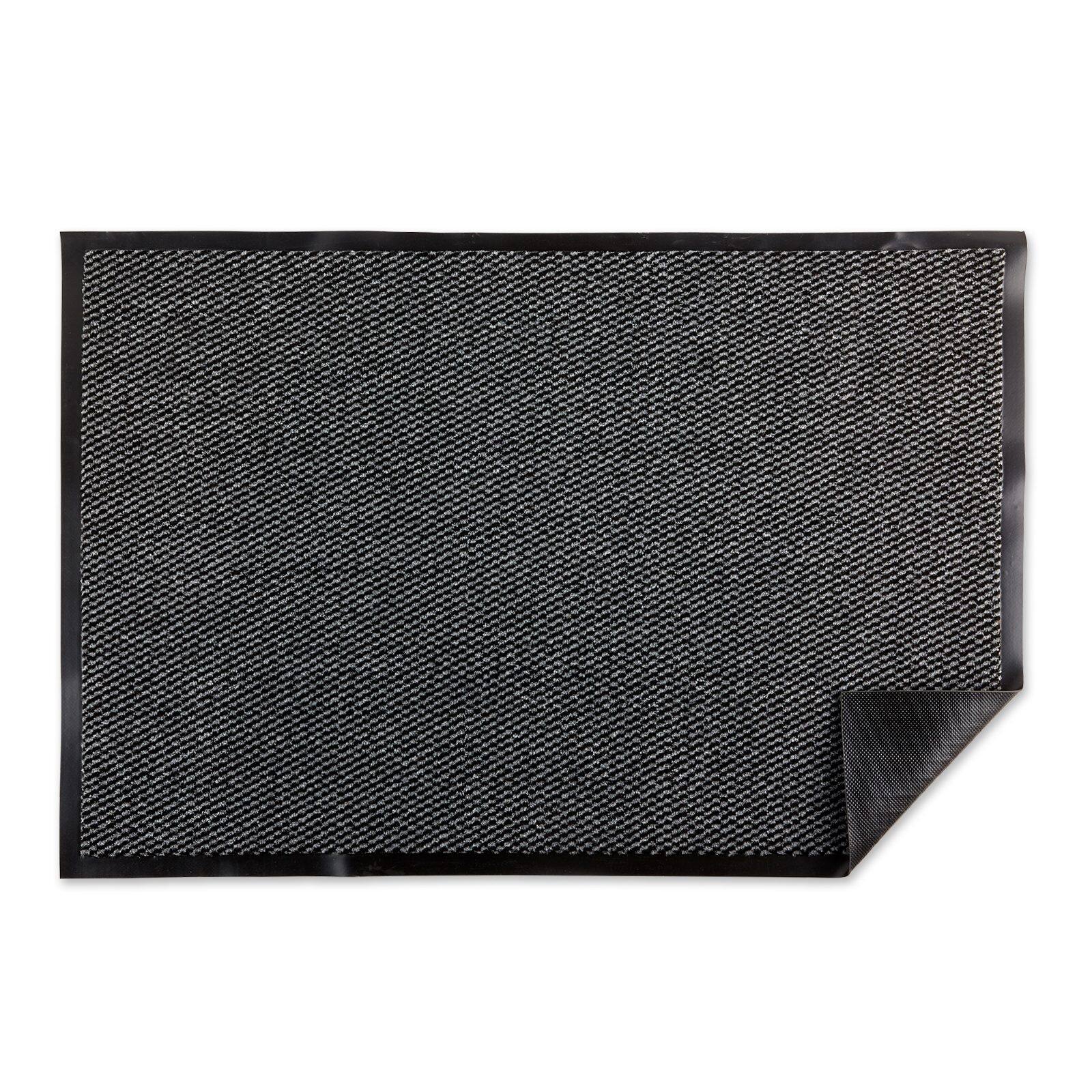 DII® Gray & Black Walk Off Utility Doormat, 30" x 48"