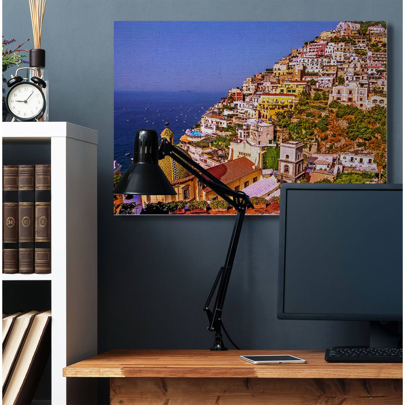 Stupell Industries Coast Town Ocean Landscape Photograph Canvas Wall Art