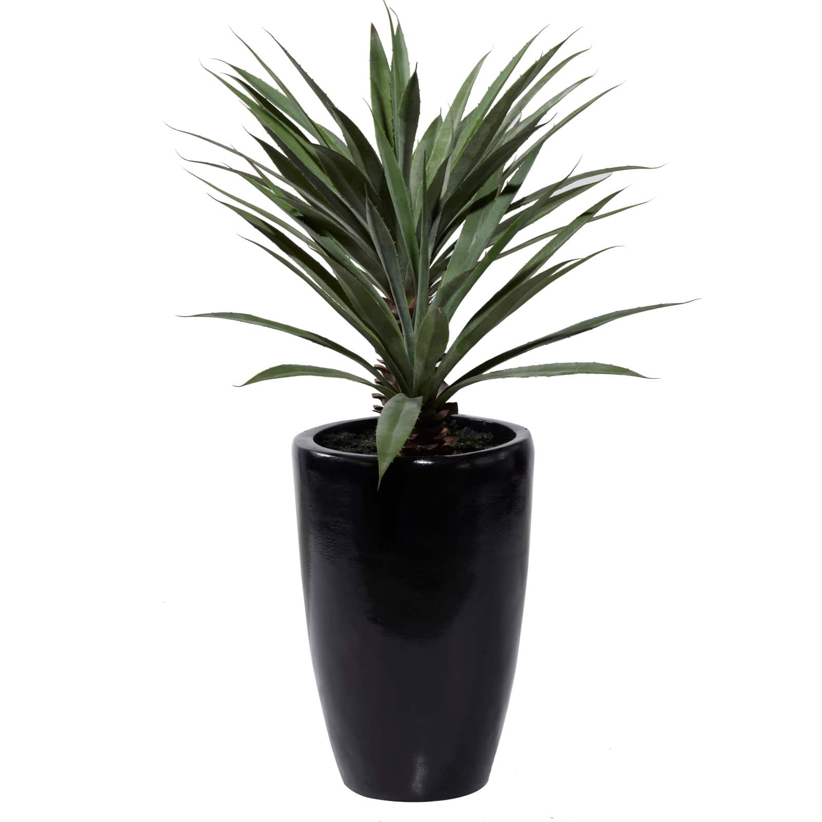 37" Black Contemporary Floral & Botanical Artificial Foliage
