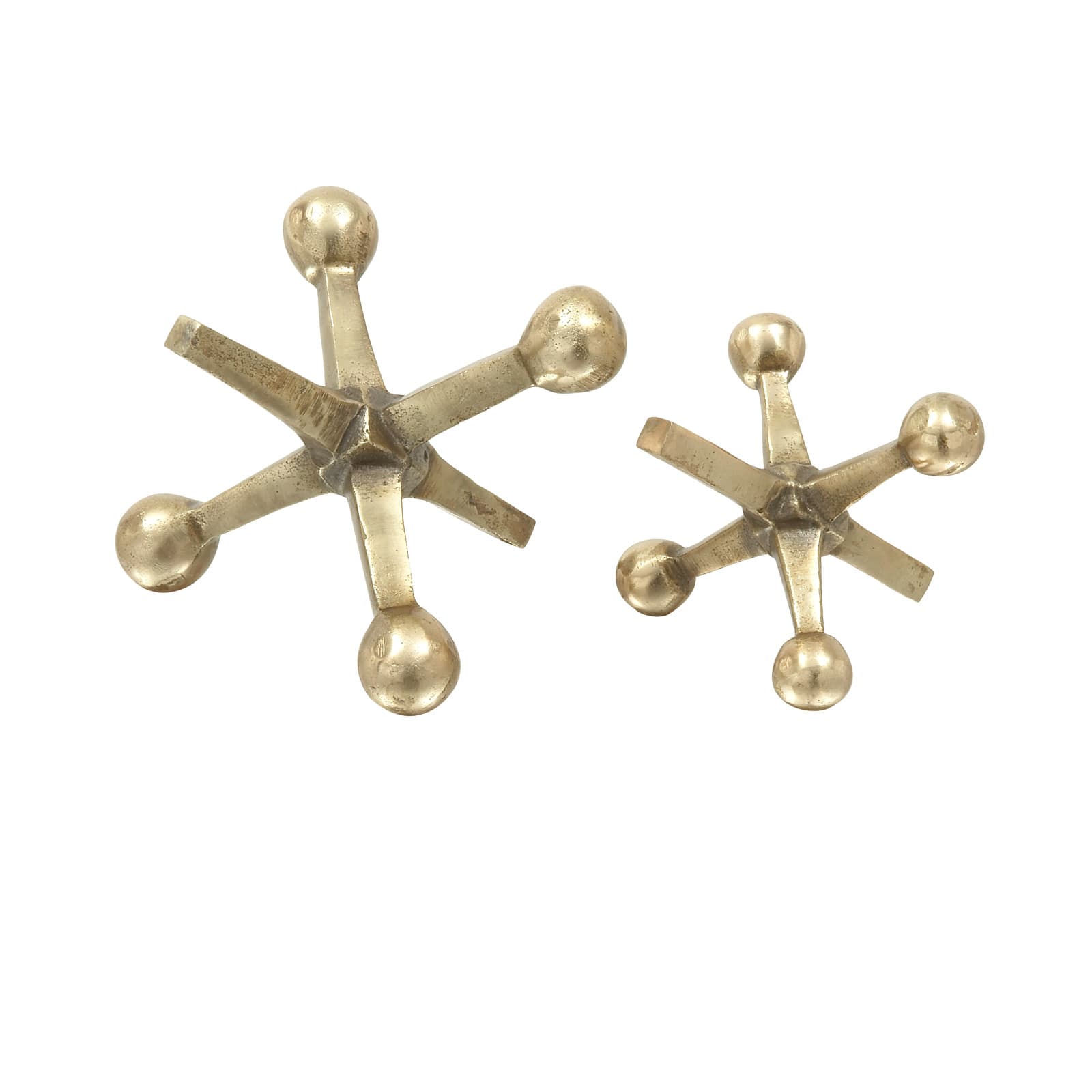Aluminum Geometric Jacks Sculpture Set