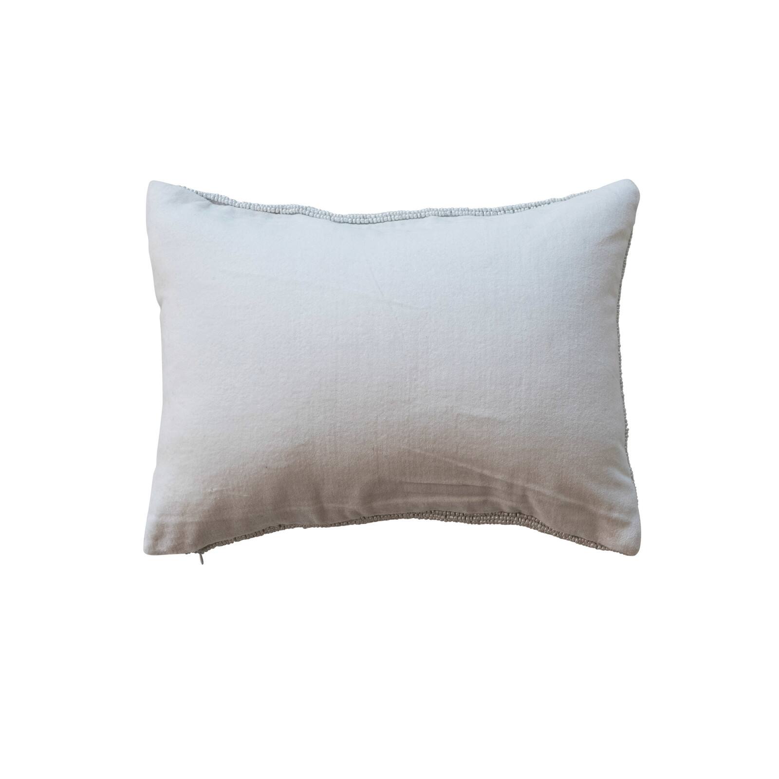 Hello Honey® 14" x 10" Merry Christmas Cotton Beaded Lumbar Pillow with Stockings & Velvet Back