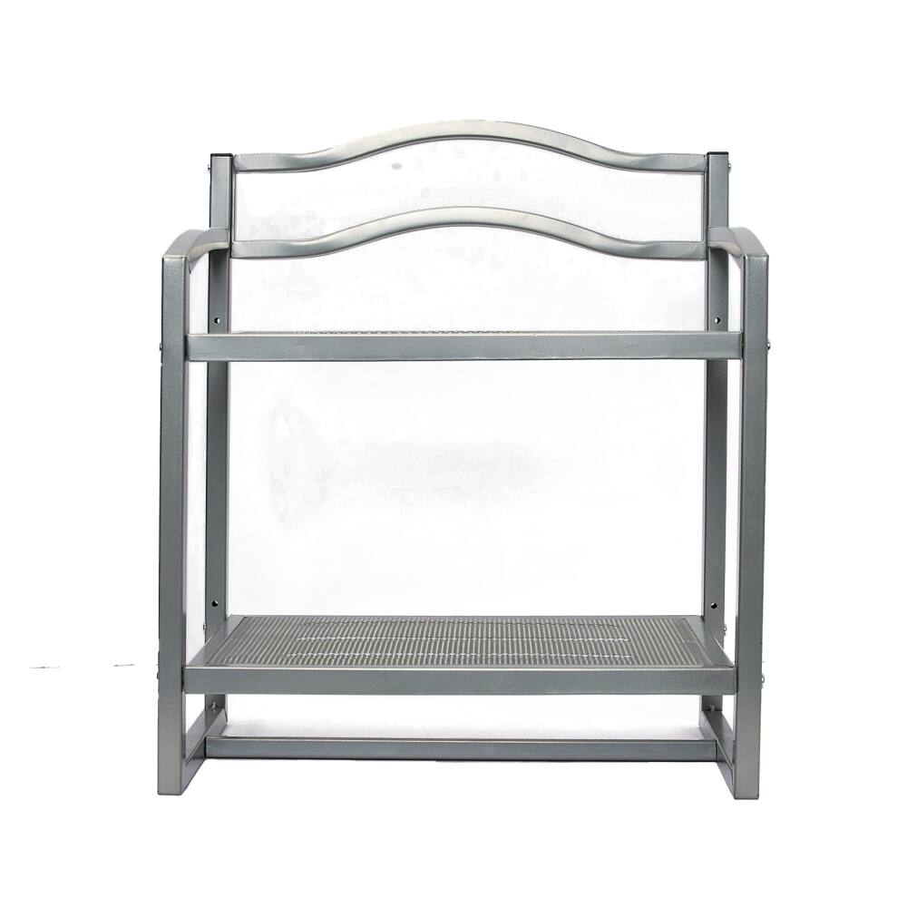 Household Essentials 2-Tier Metal Wall Mount Bathroom Shelf