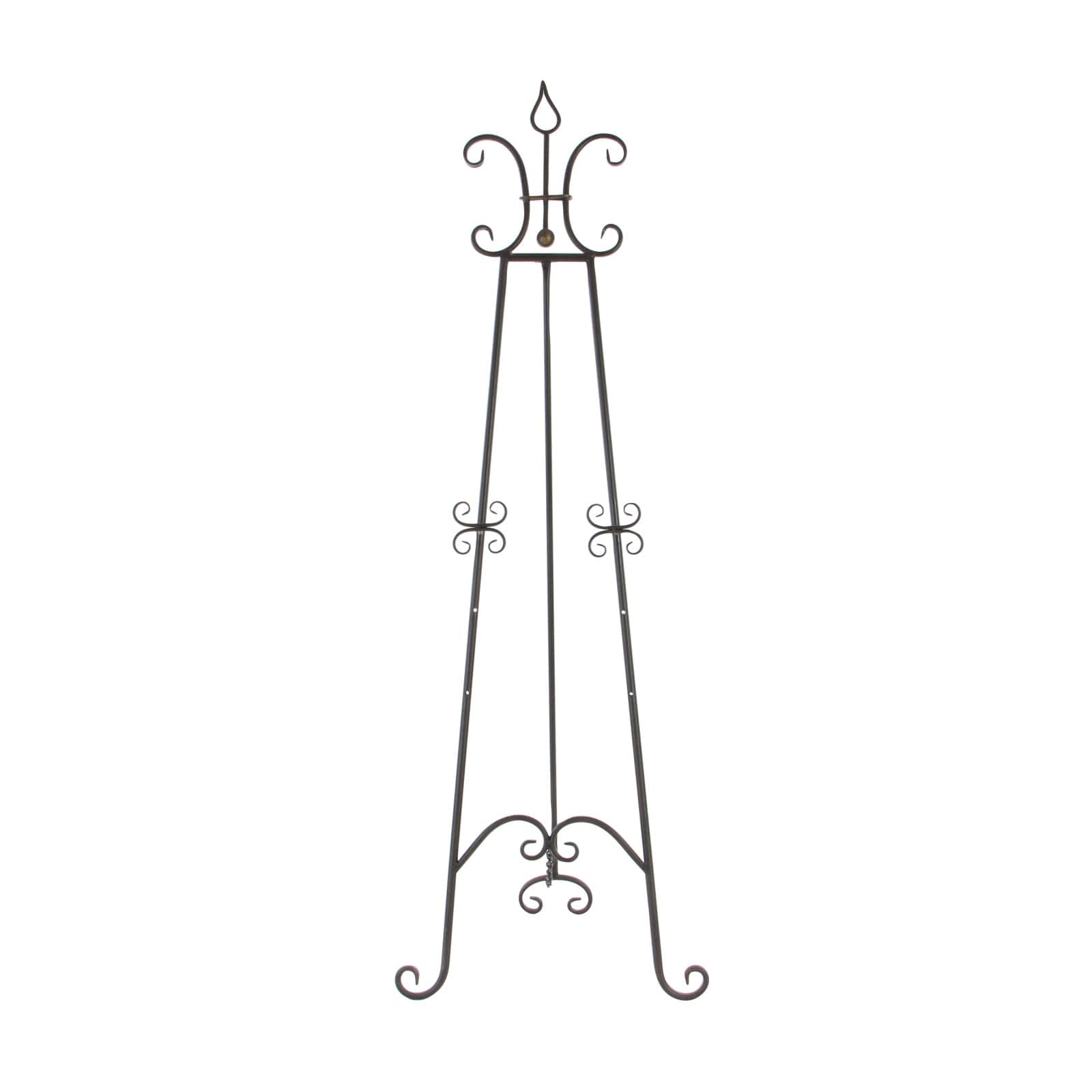 66'' Black Iron Traditional Easel
