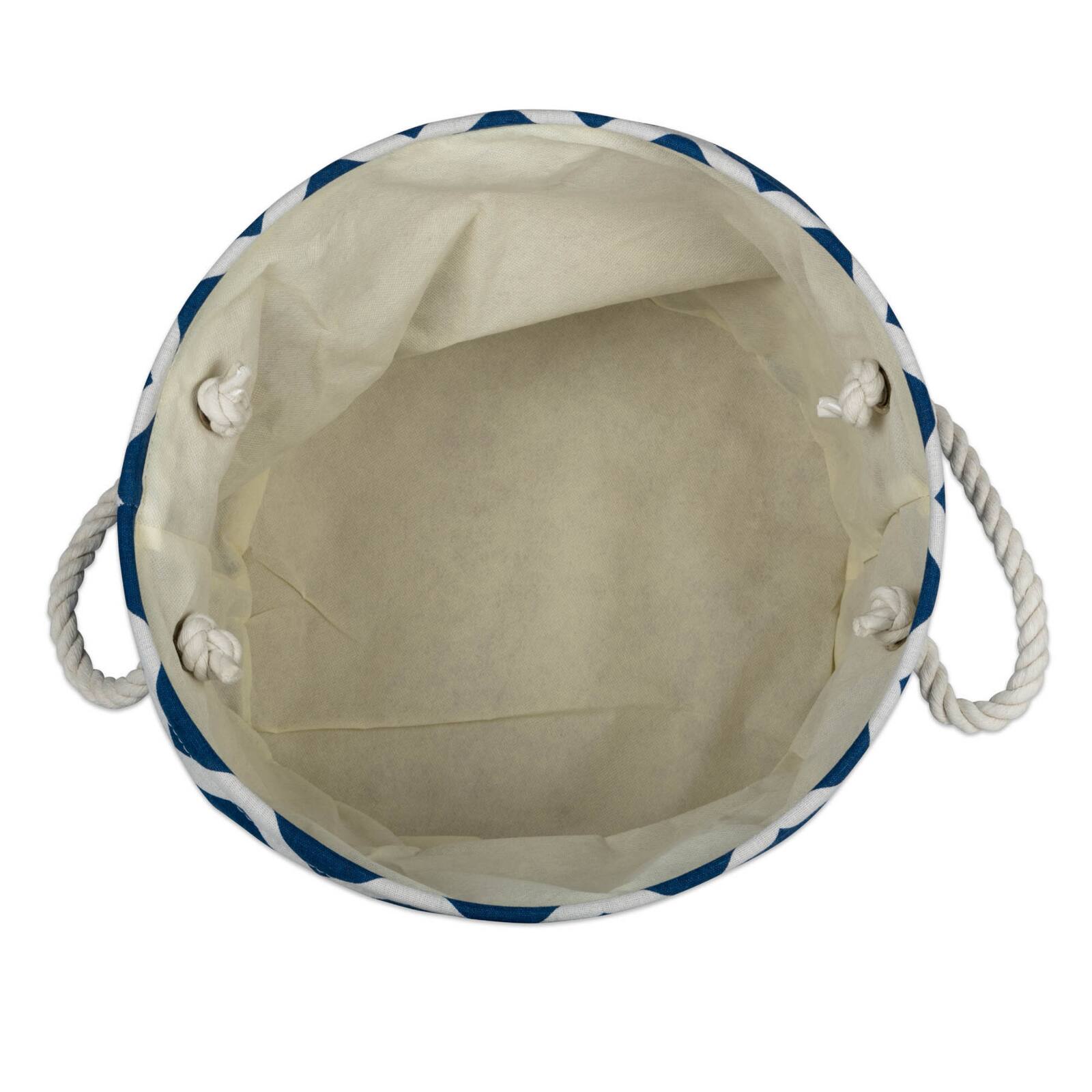 DII® 15" Round Chevron Fabric Bin
