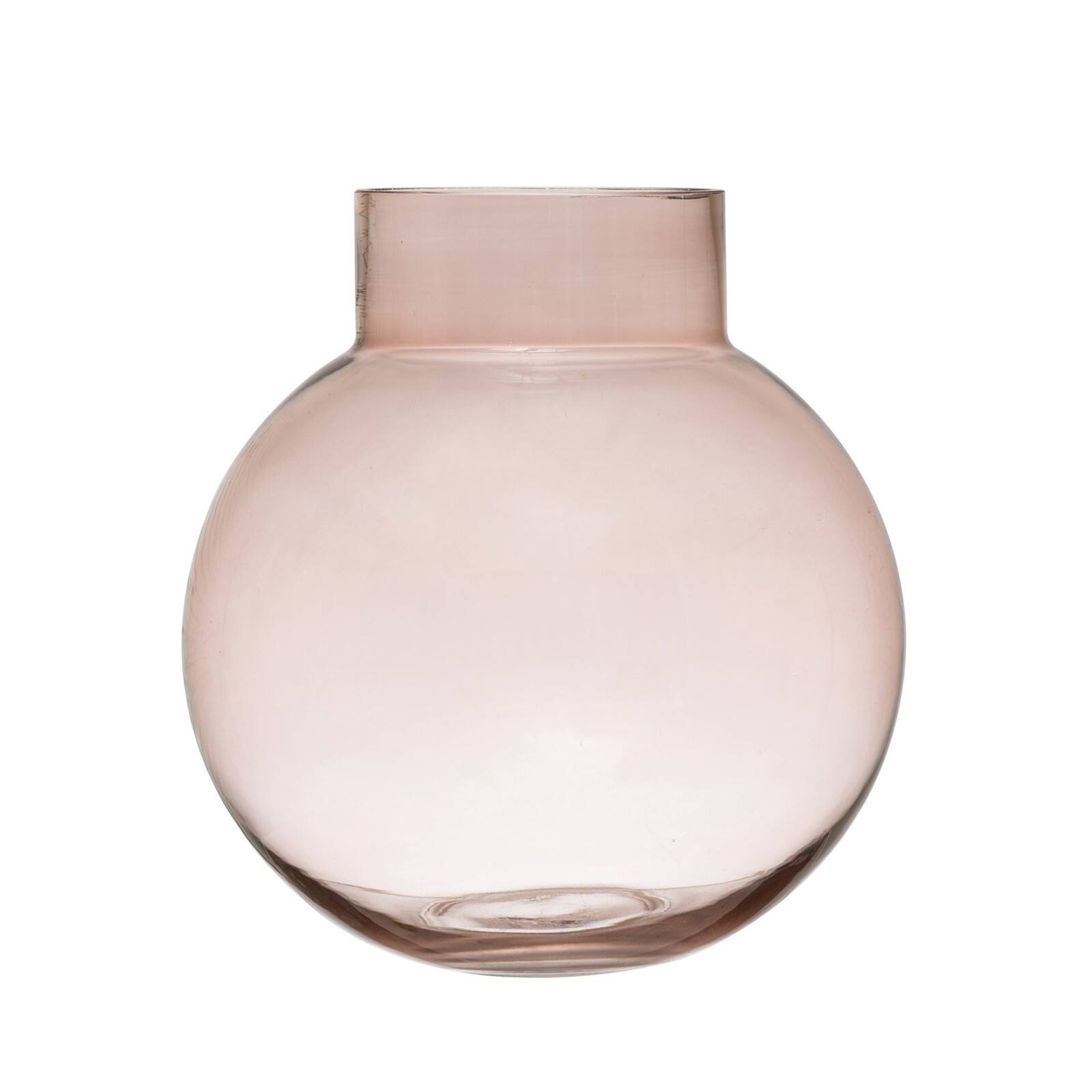 Hello Honey® 10" Rose Color Glass Vase
