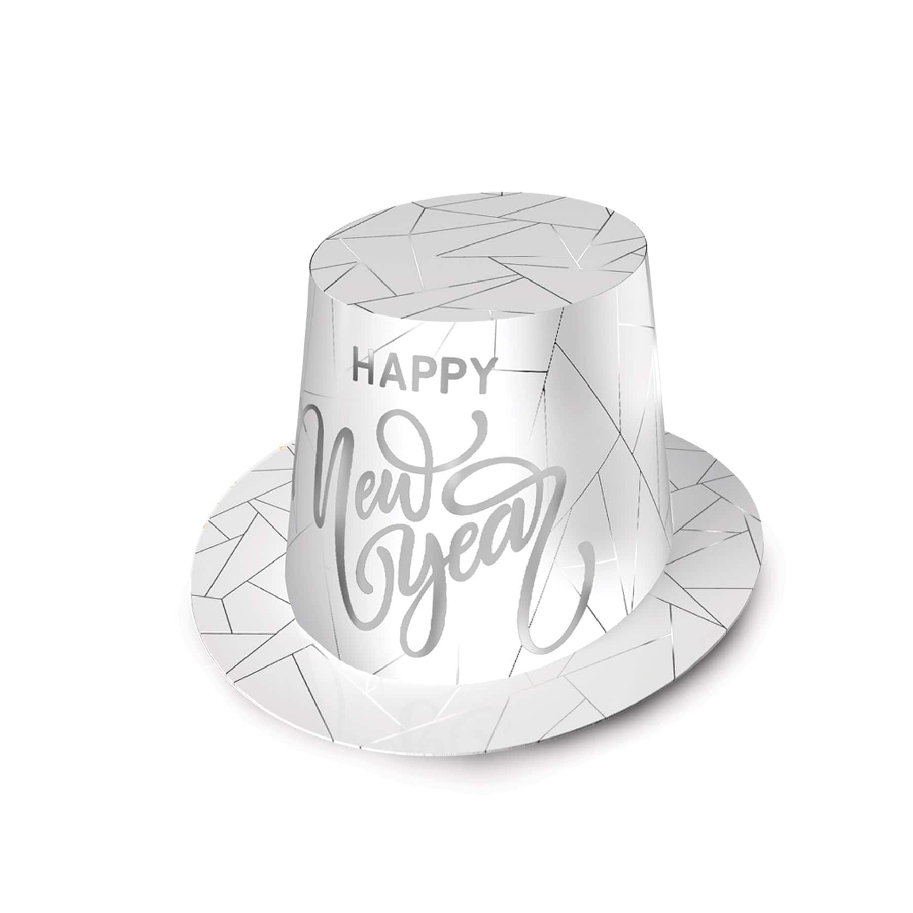 Beistle White  Silver New Year HiHats 25ct  Michaels