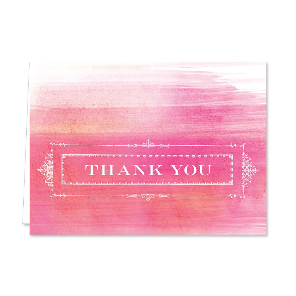 Hortense B. Hewitt Co. Ombre Watercolor Thank You Cards