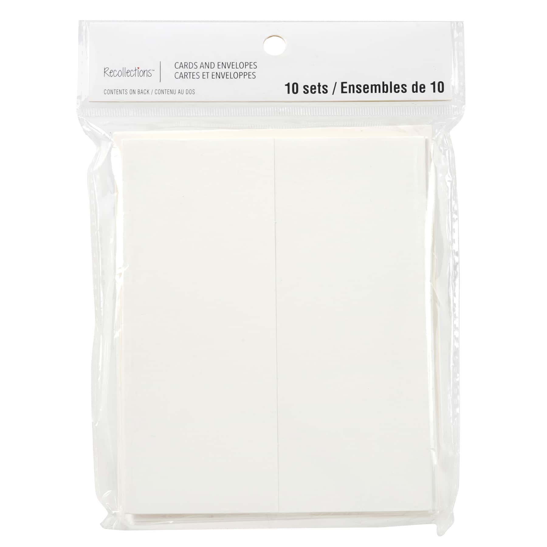 12 Packs: 10 ct. (120 total) 4.25" x 5.5" Ivory Gatefold Cards & Envelopes by Recollections™