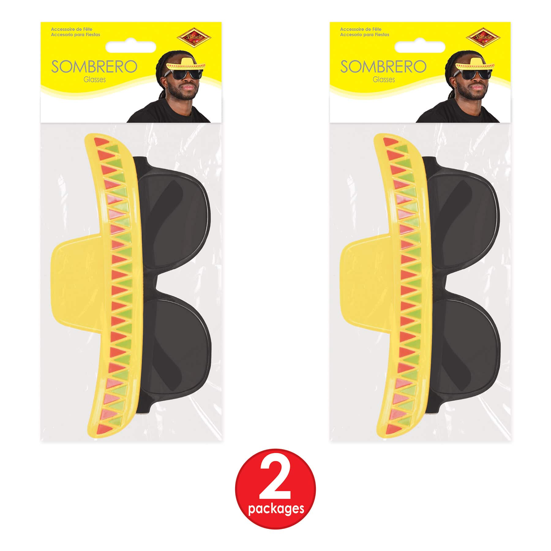 Beistle Adult Sombrero Shaded Glasses, 2ct.