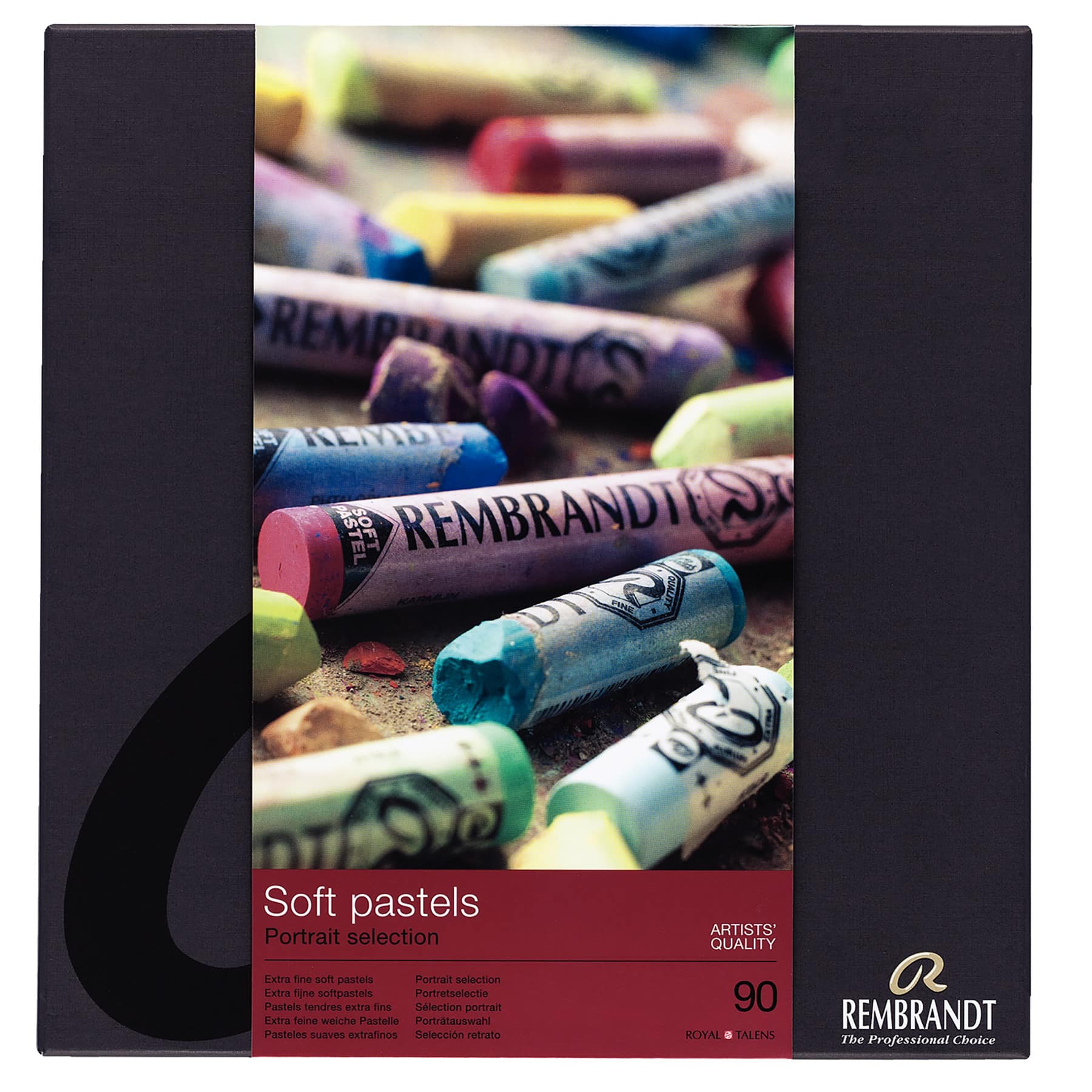 Rembrandt 90 Full Sticks Portrait Selection Soft Pastel Set