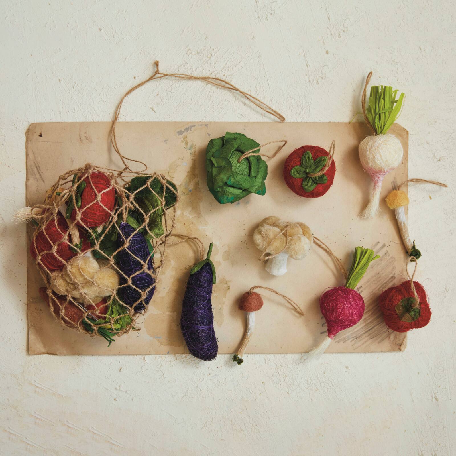 Hello Honey® 13 Pack Vegetable Ornaments