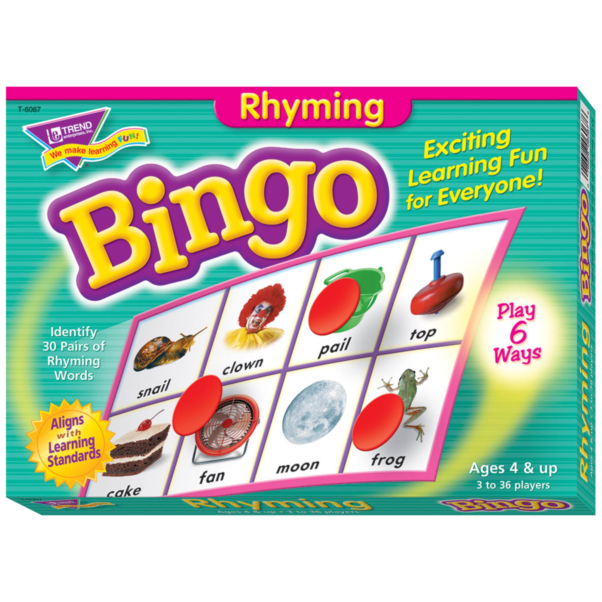 Trend Enterprises® Rhyming Bingo Game