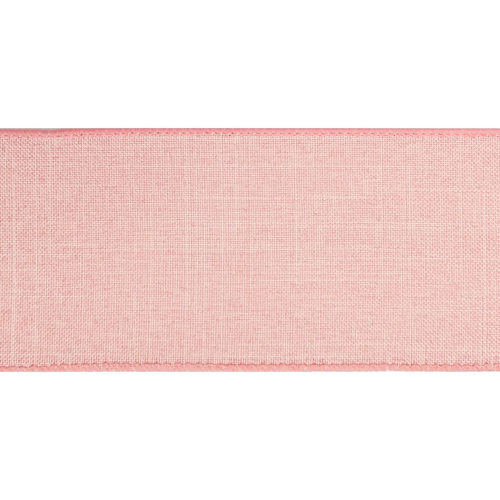 12 Pack: 2.5" x 25ft. Faux Linen Wired Ribbon by Celebrate It™ Décor