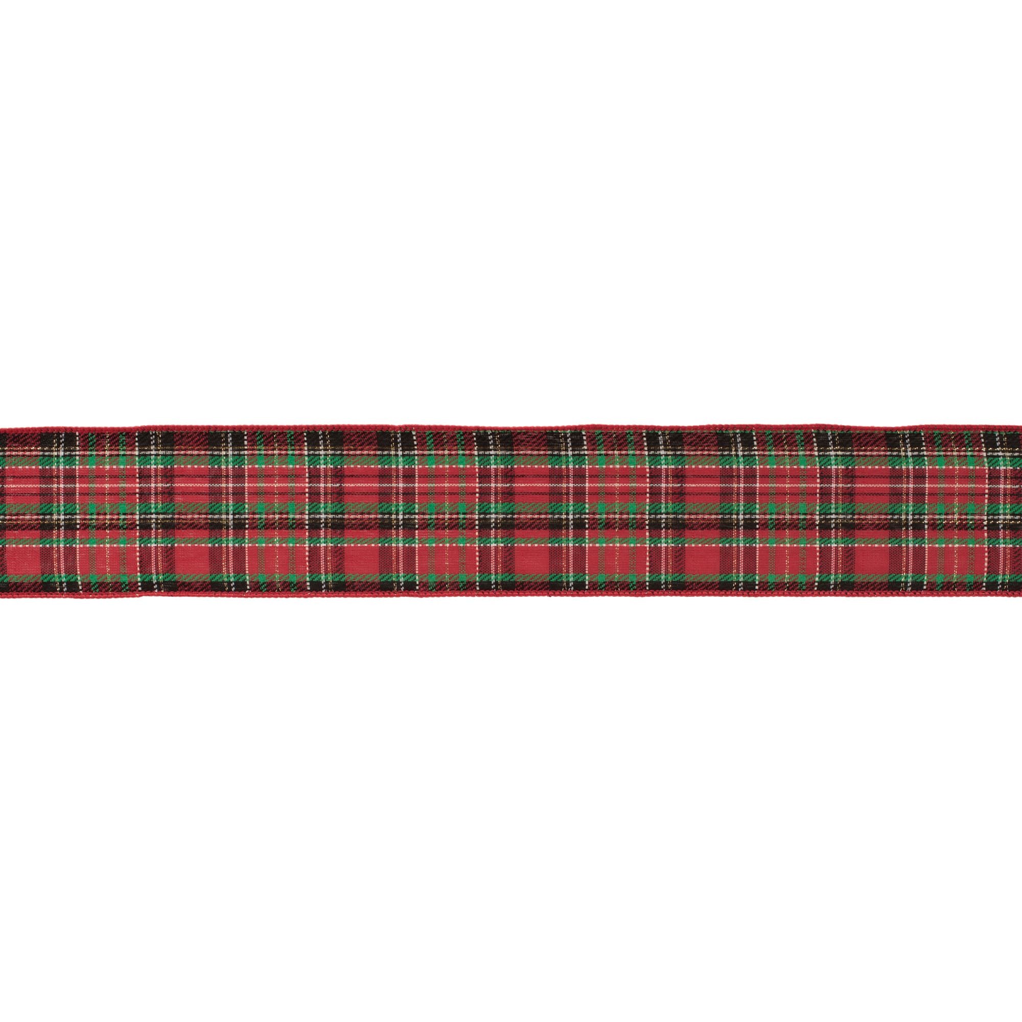 2.5" x 10yd. Tartan Plaid Wired Ribbon, 2ct.