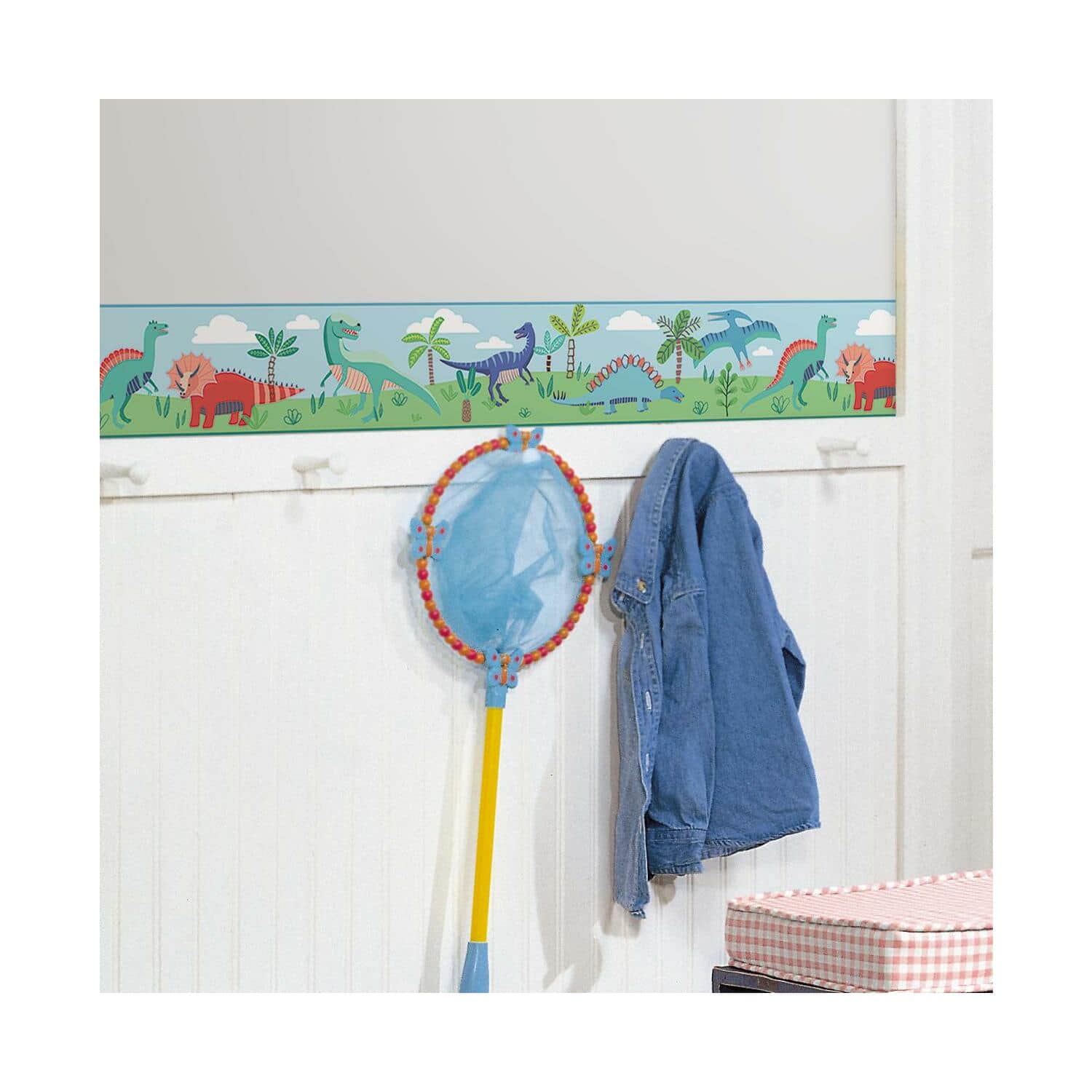 RoomMates Dinosaur Parade Peel & Stick Wallpaper Border