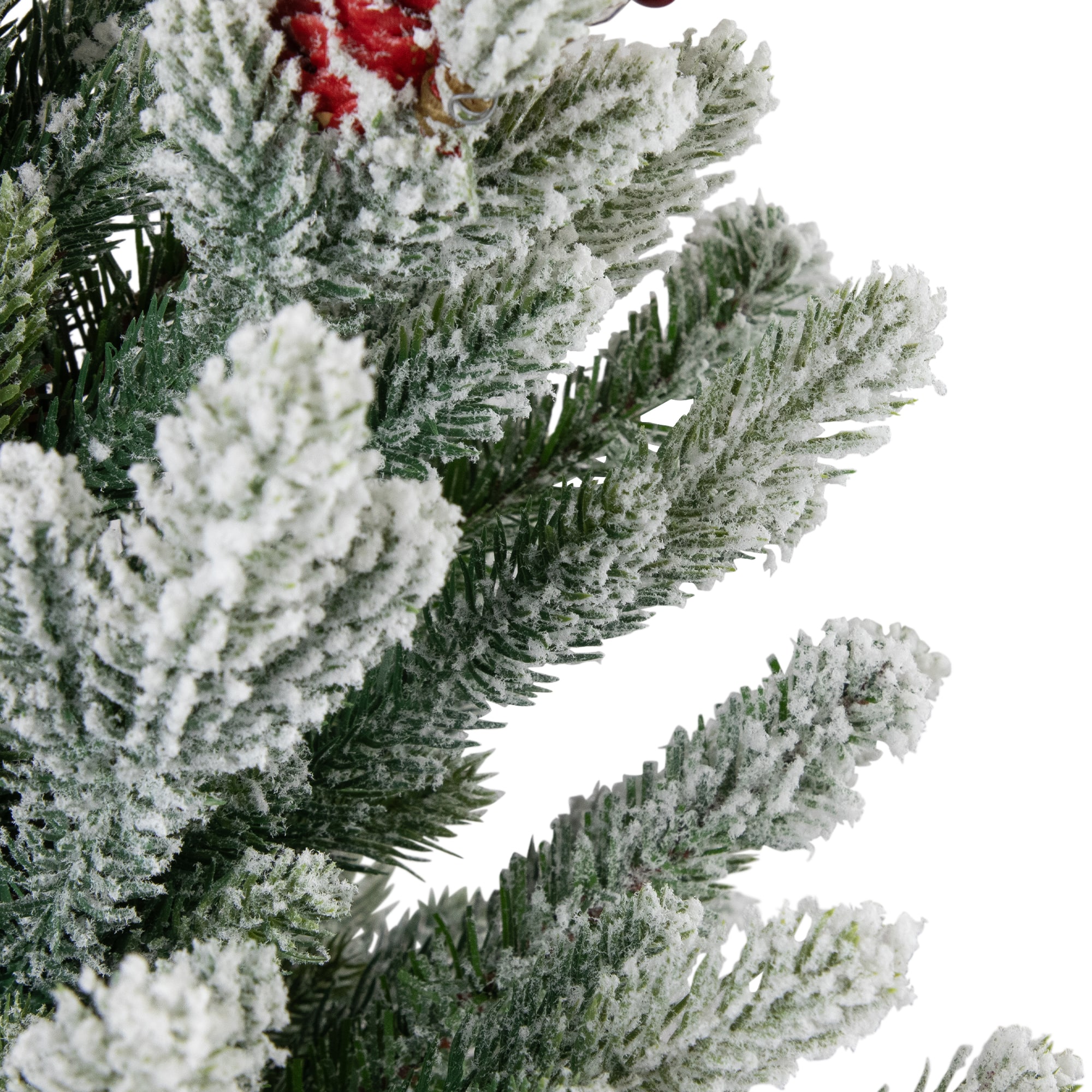 25" Unlit Real Touch™️Flocked Fir Pine Artificial Potted Christmas Tree