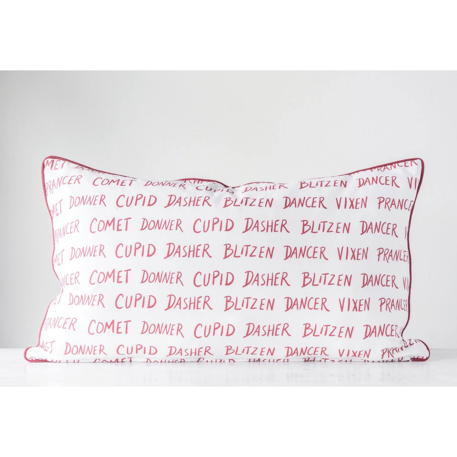 Hello Honey® Santa's Reindeer Lumbar Pillow