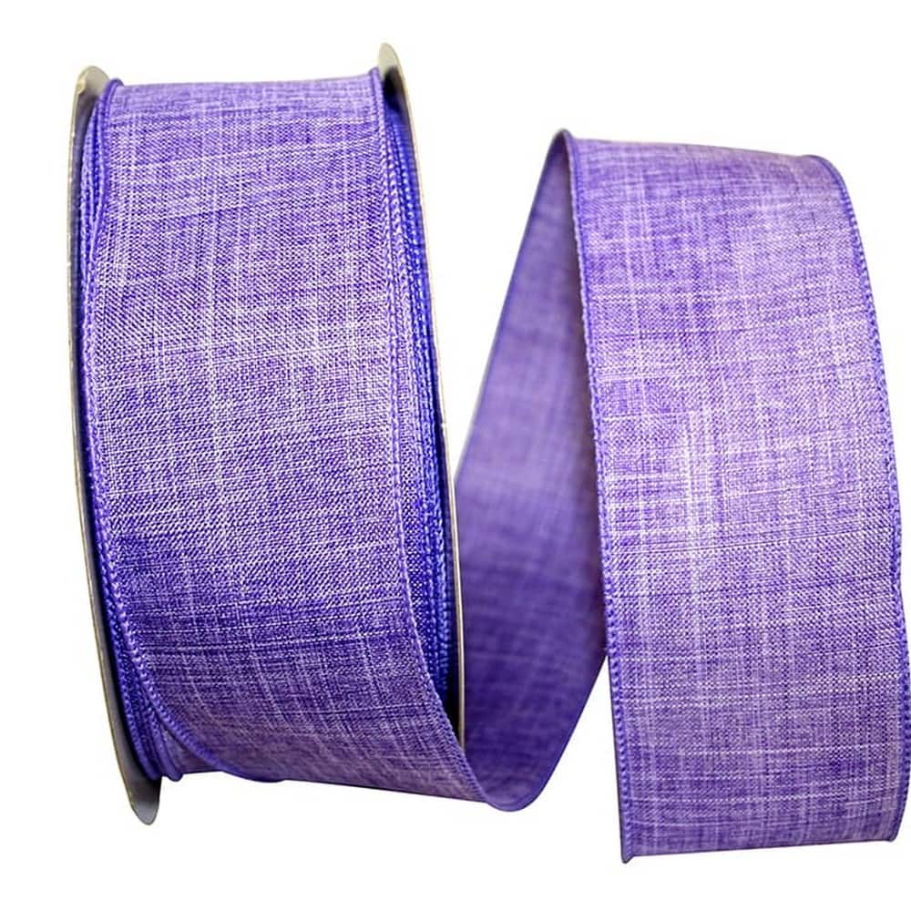 JAM Paper 2.5" x 50yd. Linen Wired Ribbon
