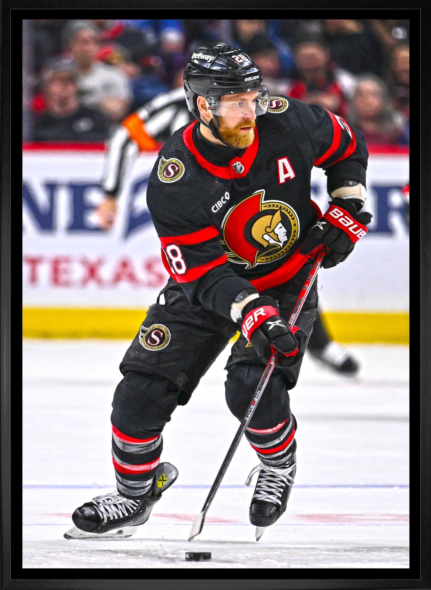 Claude Giroux 20" x 29" Framed Canvas Ottawa Senators 22.5" x 31.5"
