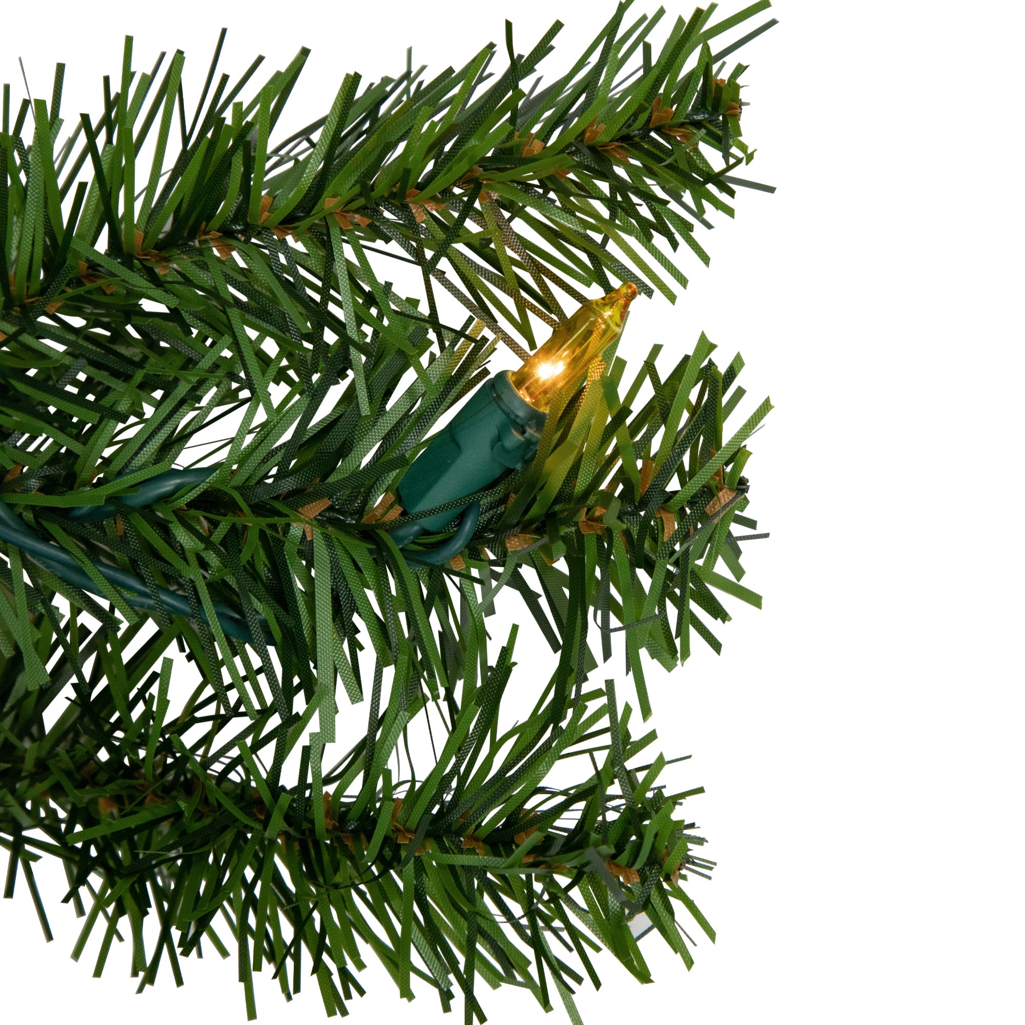 4ft. Pre-Lit Canadian Pine Artificial Christmas Wreath