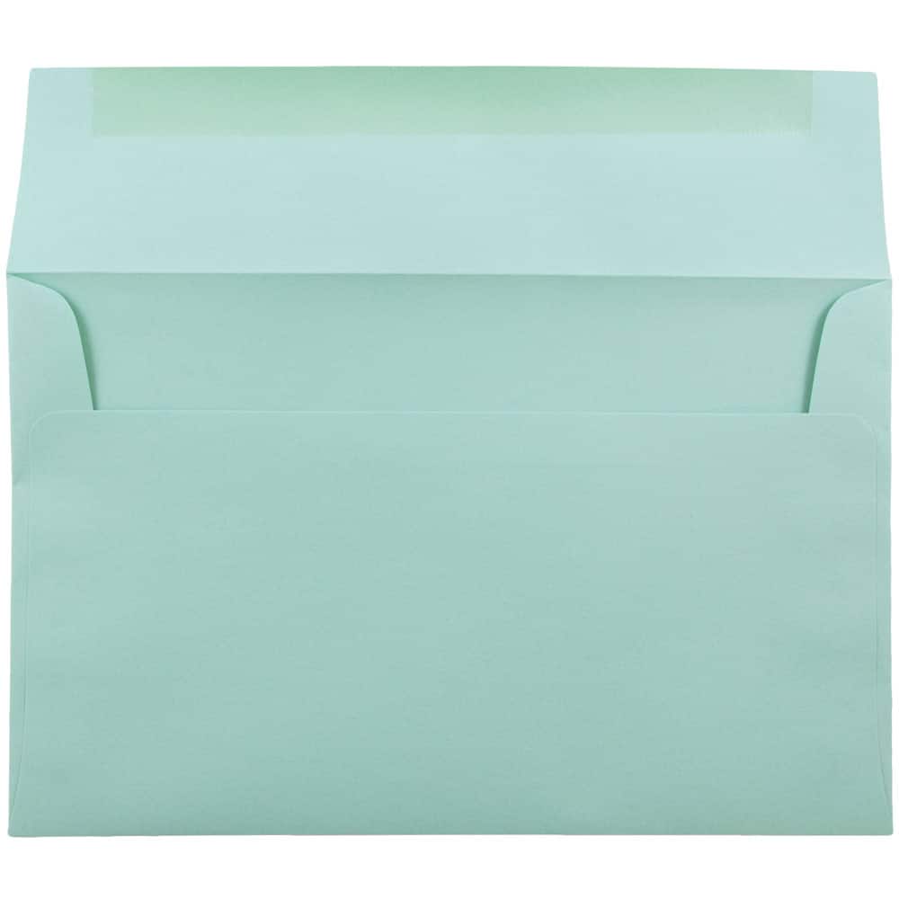 JAM Paper A10 Aqua Blue Invitation Envelopes