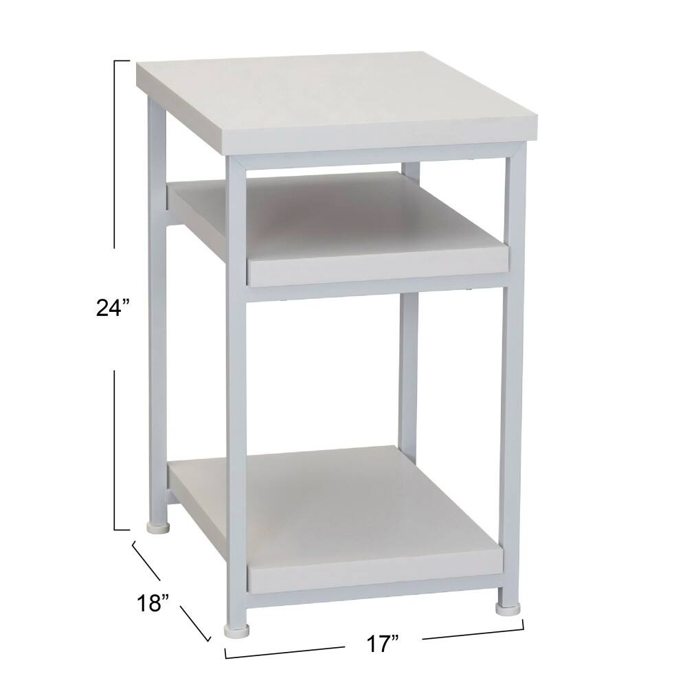 Household Essentials Jamestown 2-Shelf End Table