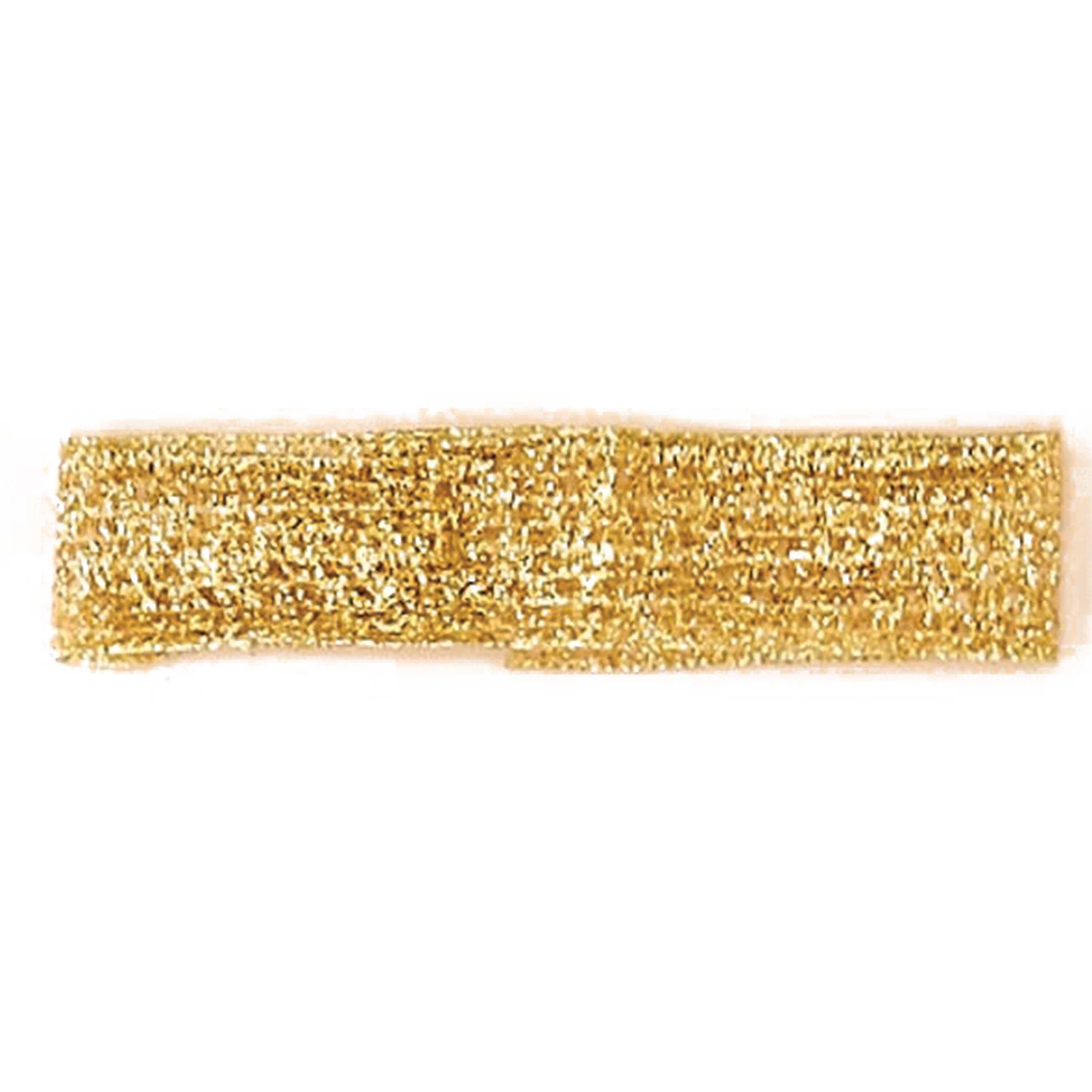 2.5" x 50yd. Gold Mesh Wired Ribbon Roll