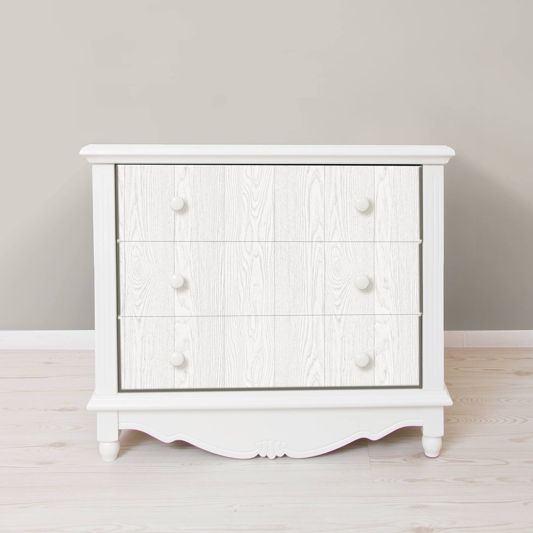 InHome Timber White Peel & Stick Wallpaper