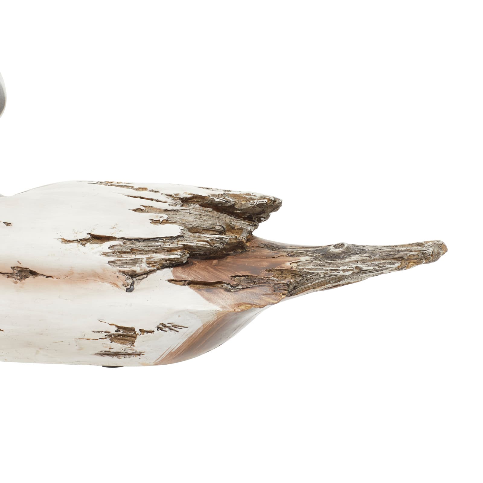 Beige Rustic Polystone Duck Sculpture Set