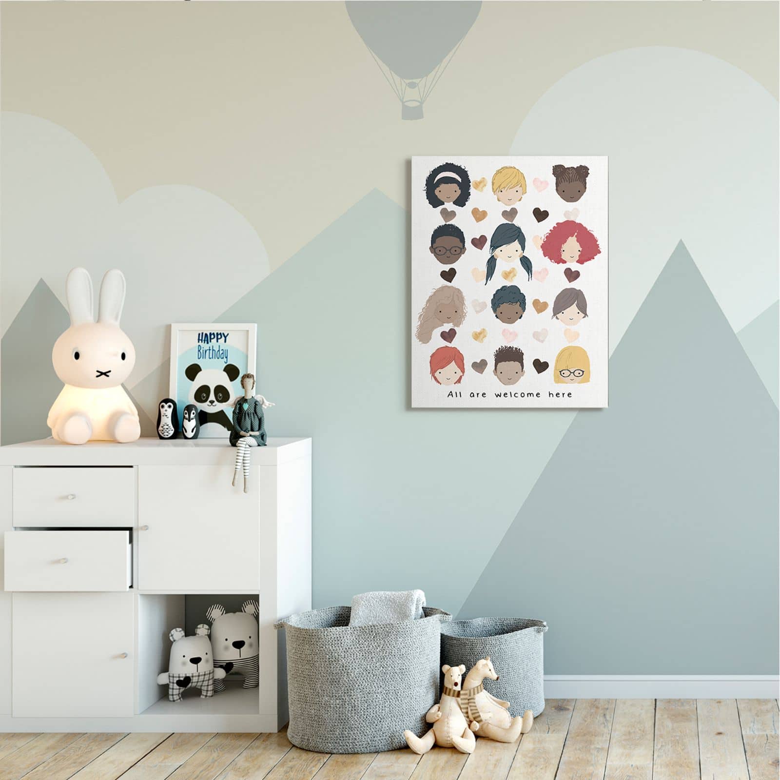 Stupell Industries All Welcome Here Portraits Wall Accent