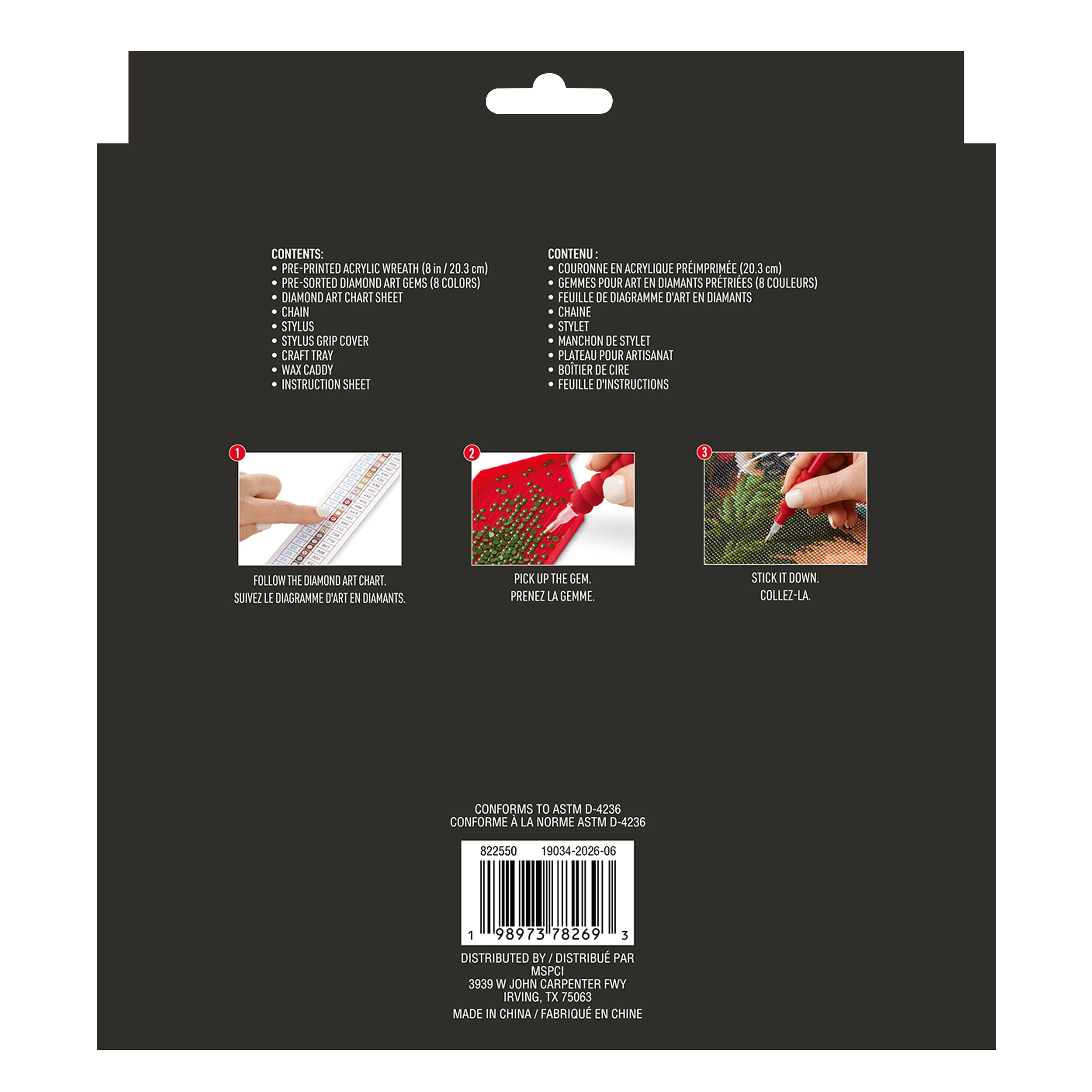 8" Winter Forest Wreath Diamond Art Kit by Make Market®