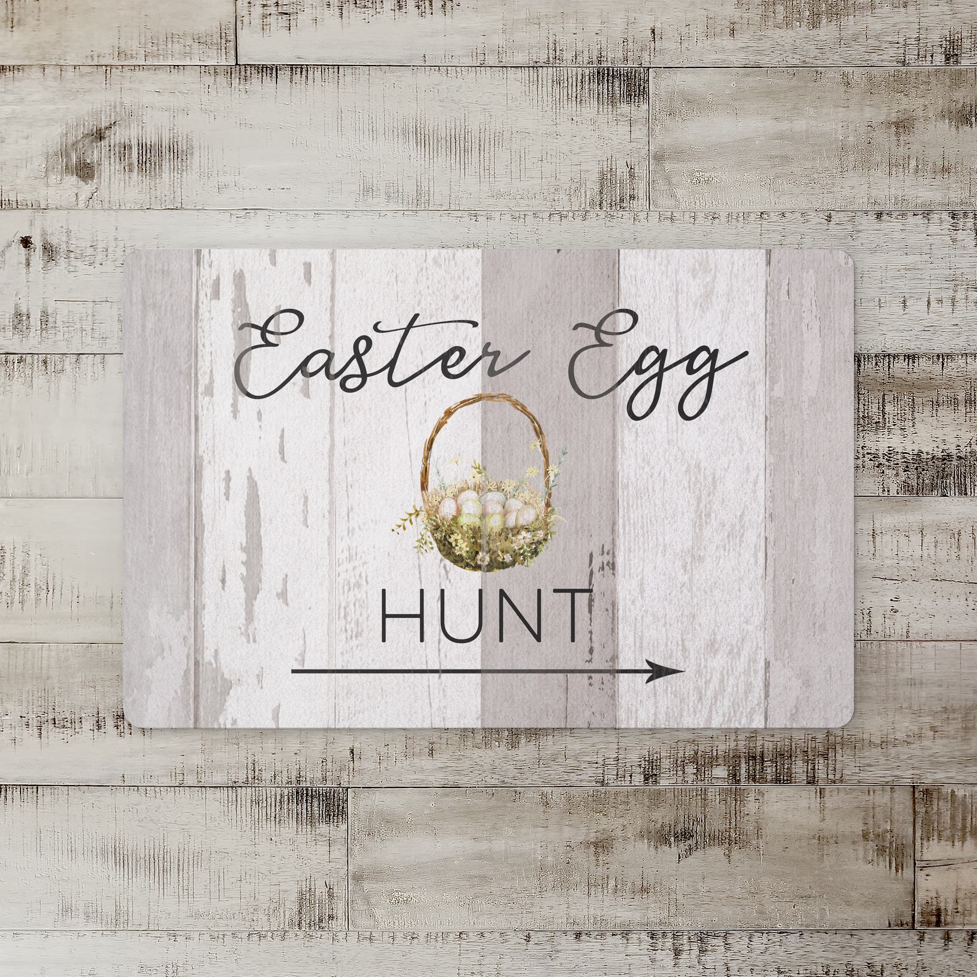 Easter Egg Hunt Basket Mat 27" x 18" Floor Mat