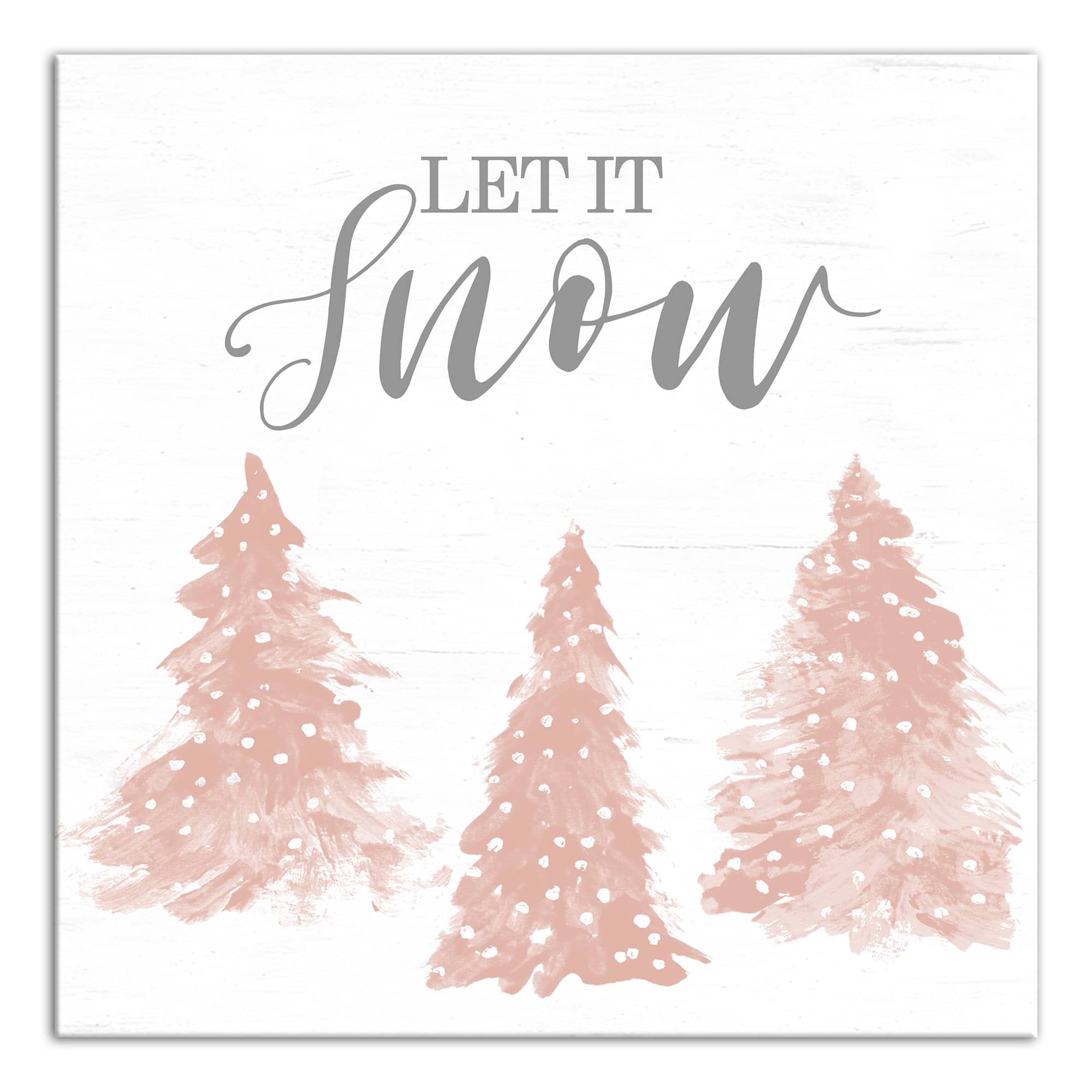 Let It Snow Canvas Wall Art