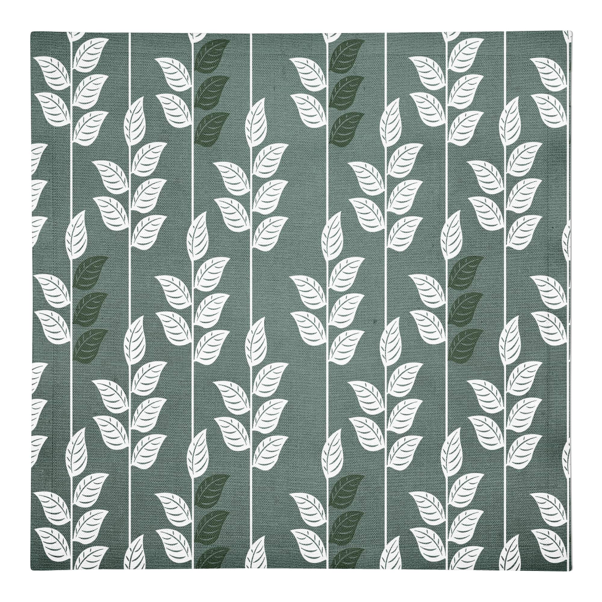 Geometric Nature Pattern 10" x 10" Cotton Twill Napkin