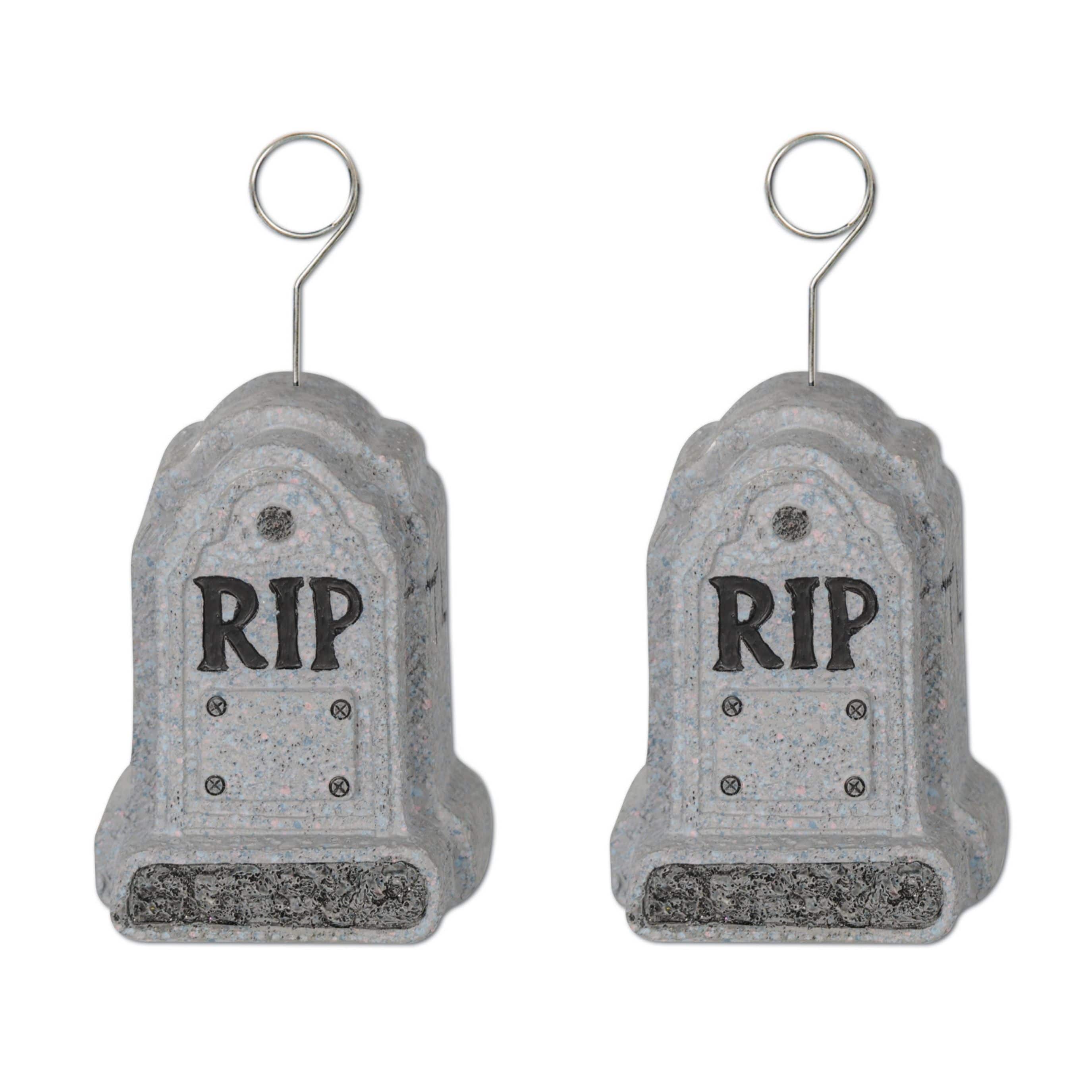 Beistle 6oz. Tombstone Photo & Balloon Holders, 2ct.