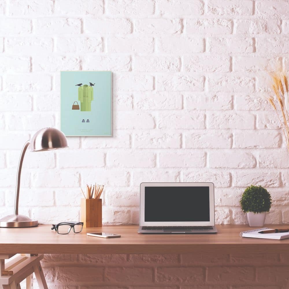 Stupell Industries The Birds Minimalist Illustration Wooden Wall Plaque