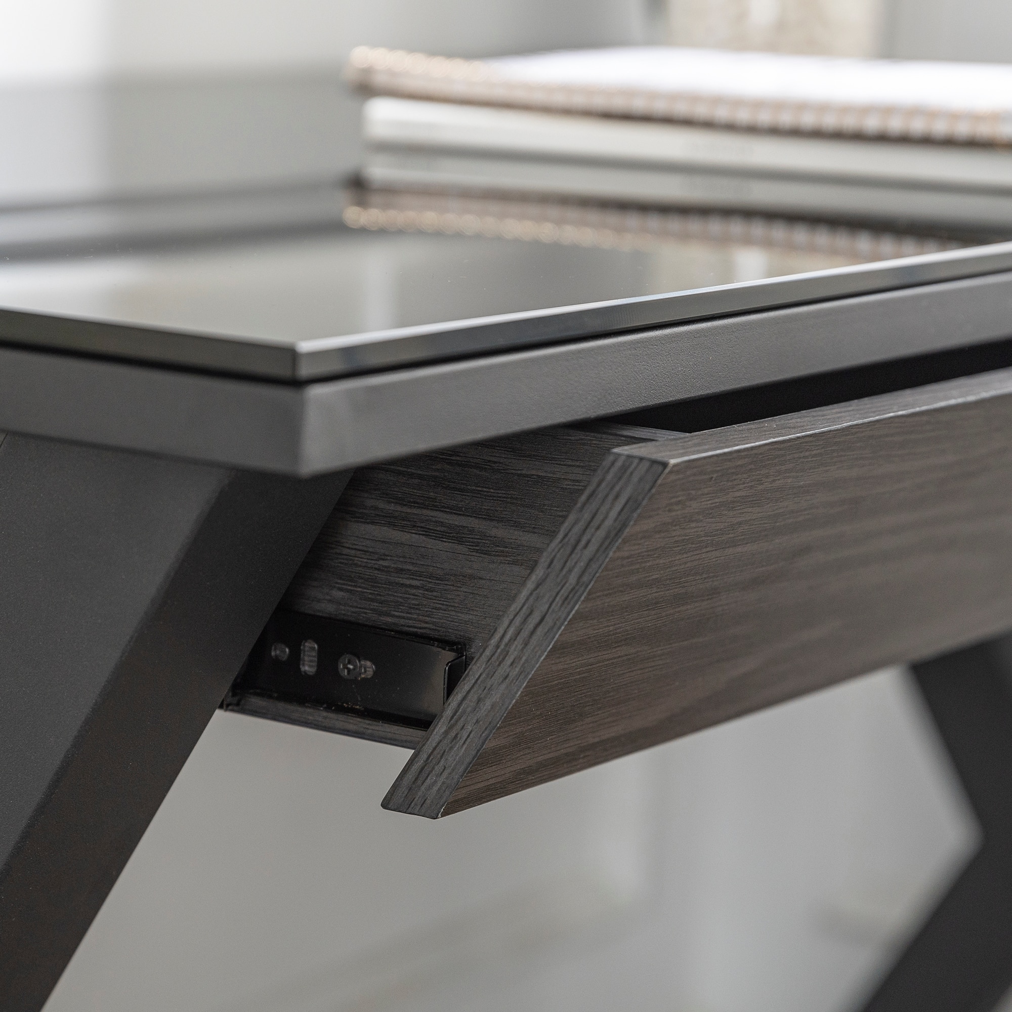 Walker Edison 48" Black Modern Wood Computer Desk