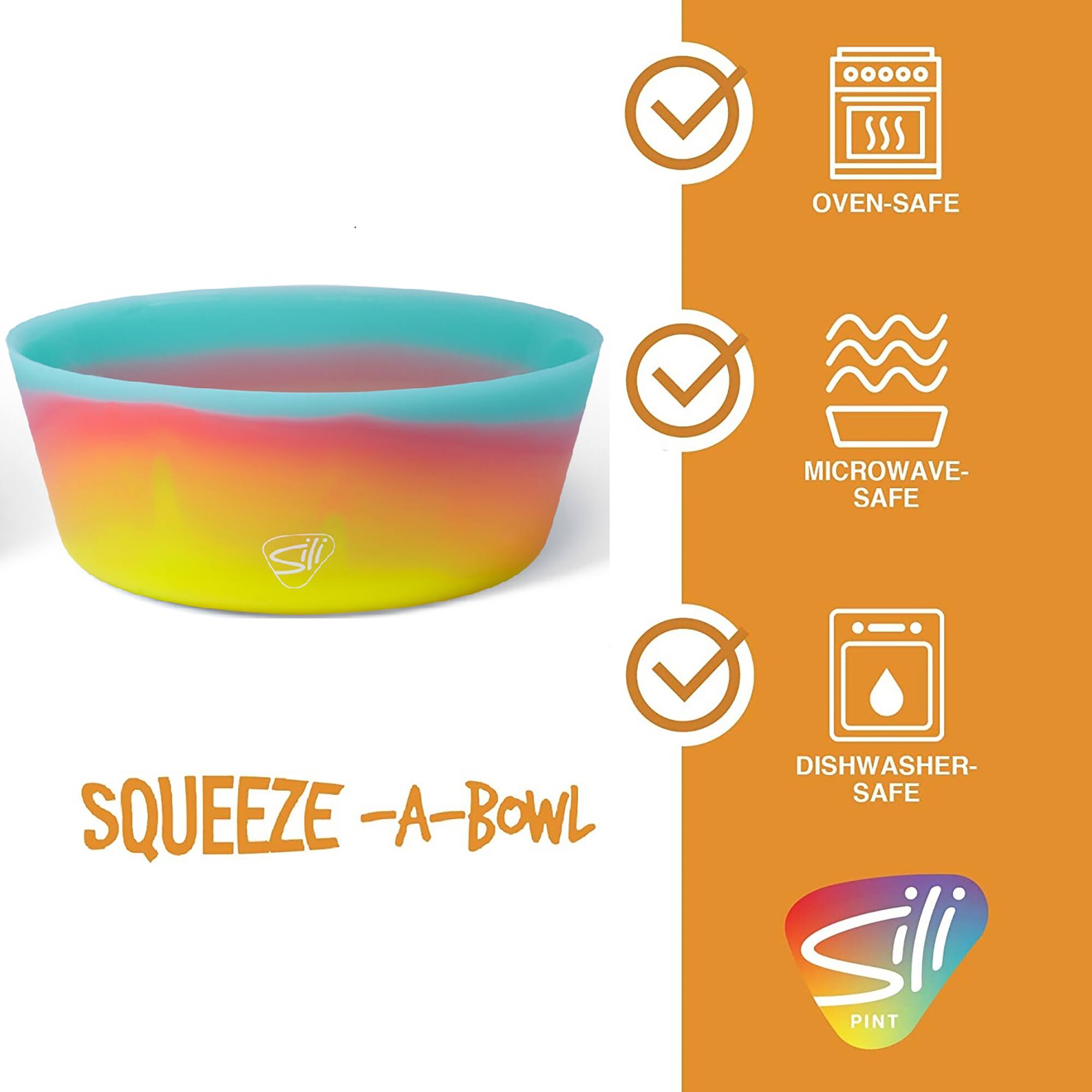 Silipint® 18oz. Aqua & Aurora Silicone Squeeze-A-Bowl Set