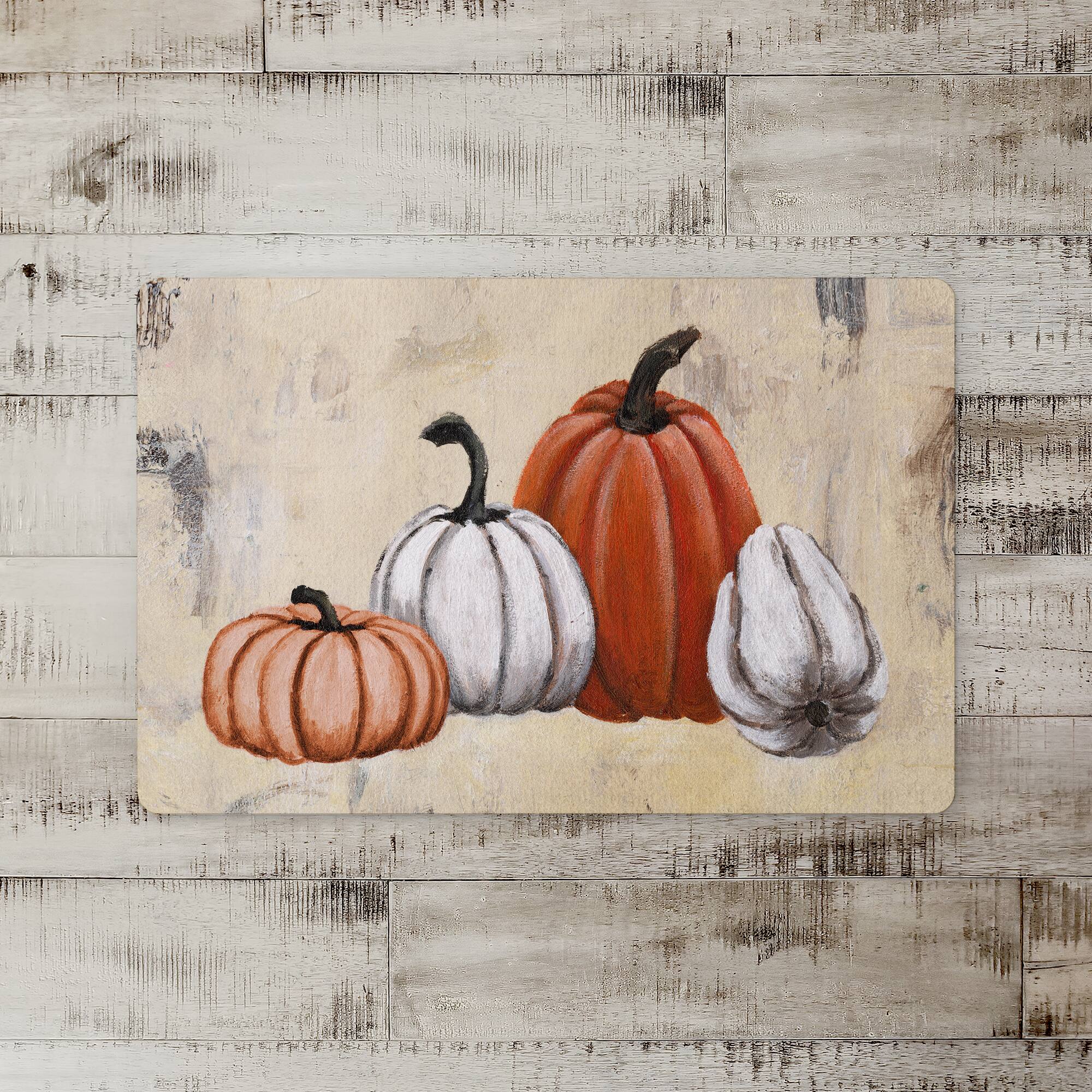 Painted Pumpkins Floor Mat