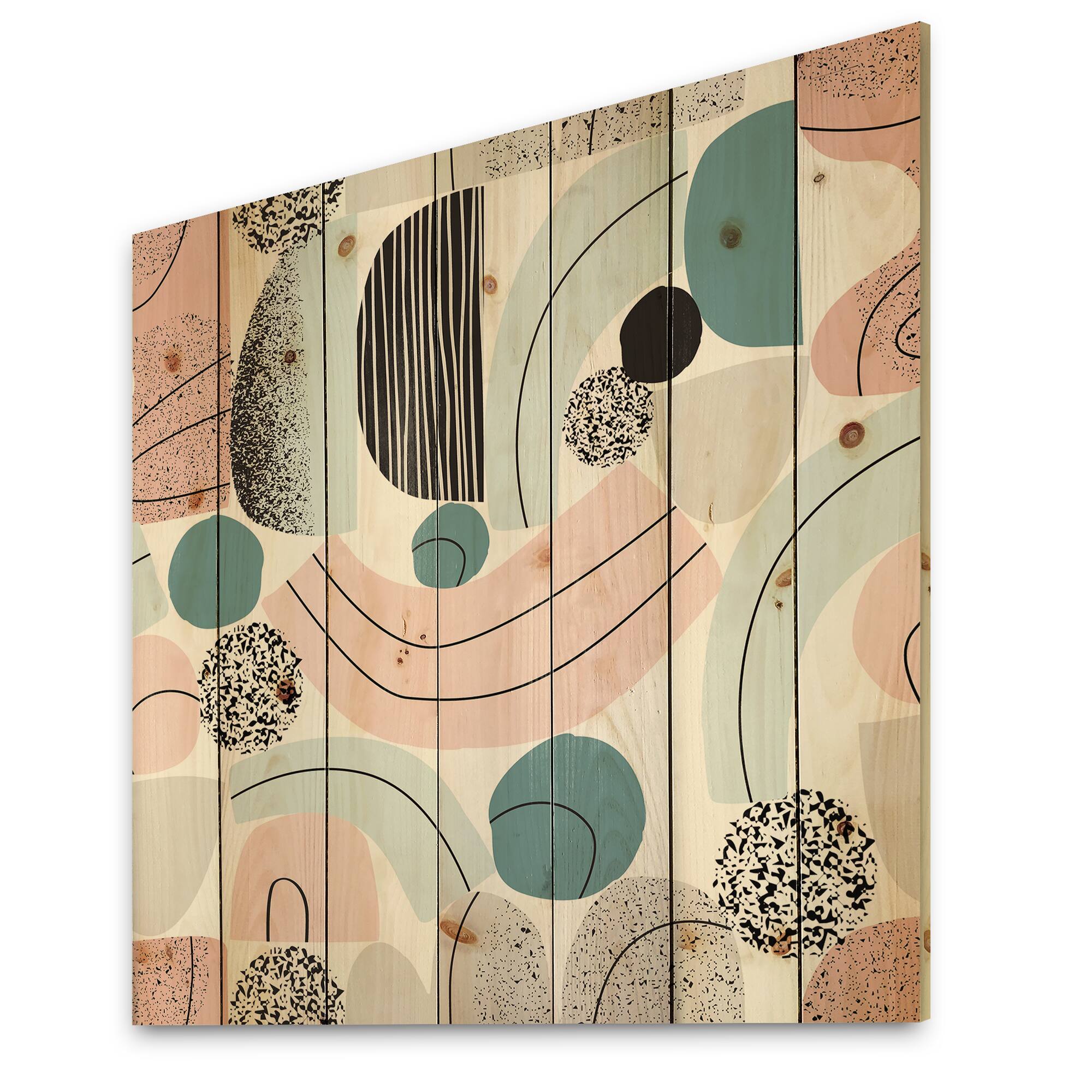 Designart - Colorful Art Collage In Pastel Colors