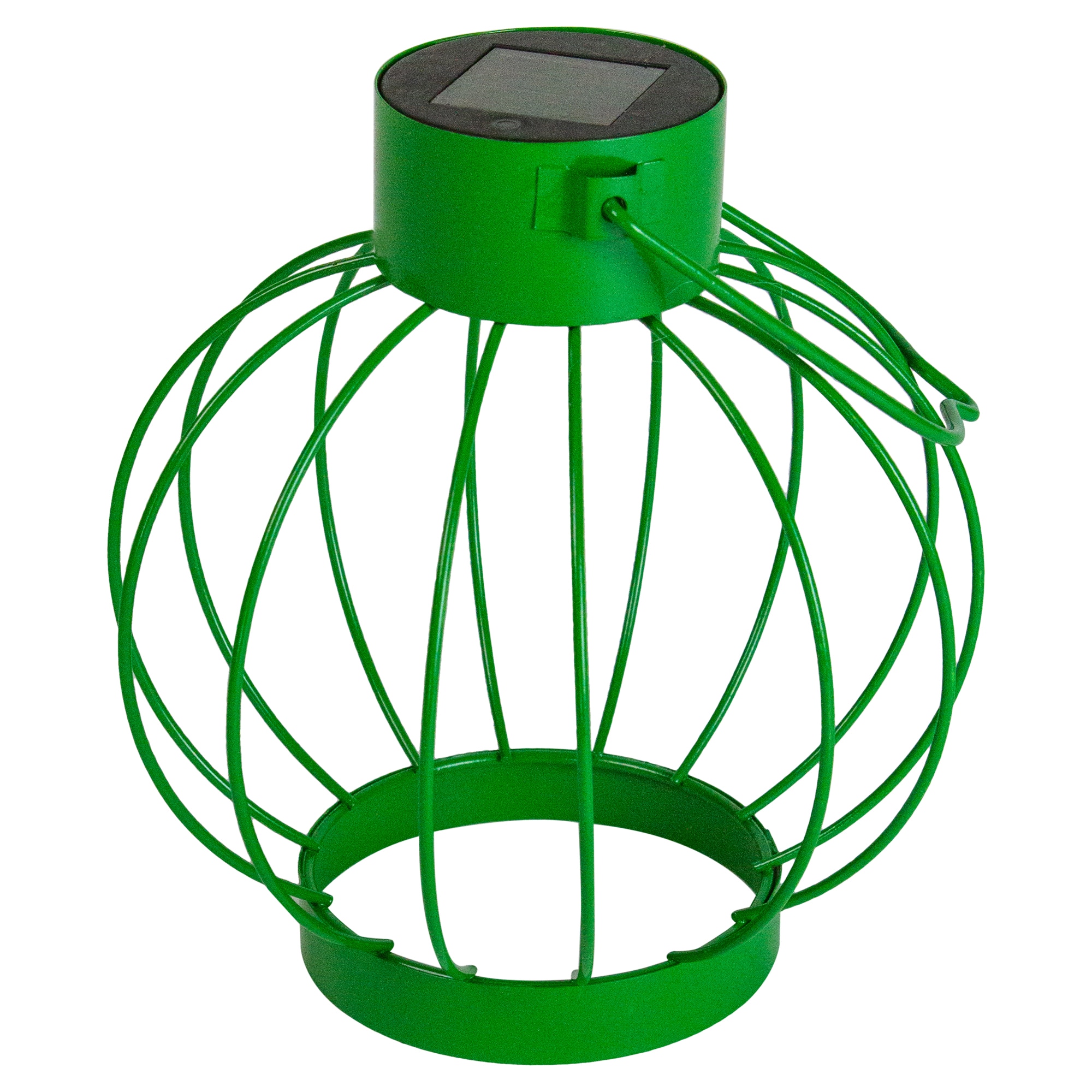 6.5" Outdoor Hanging LED Solar Lantern with Handle