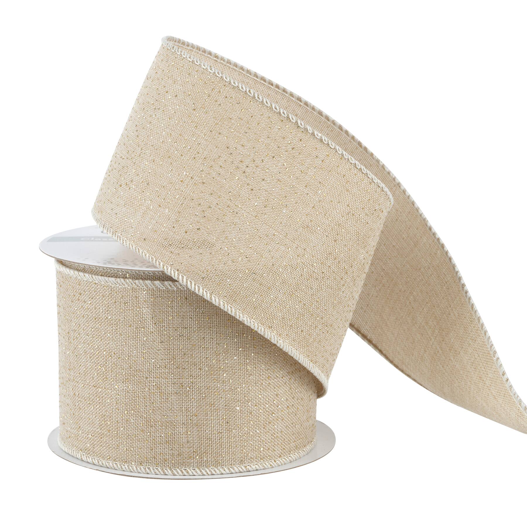 12 Pack: 2.5" x 3yd. Linen Wired Ribbon by Celebrate It™ Classic