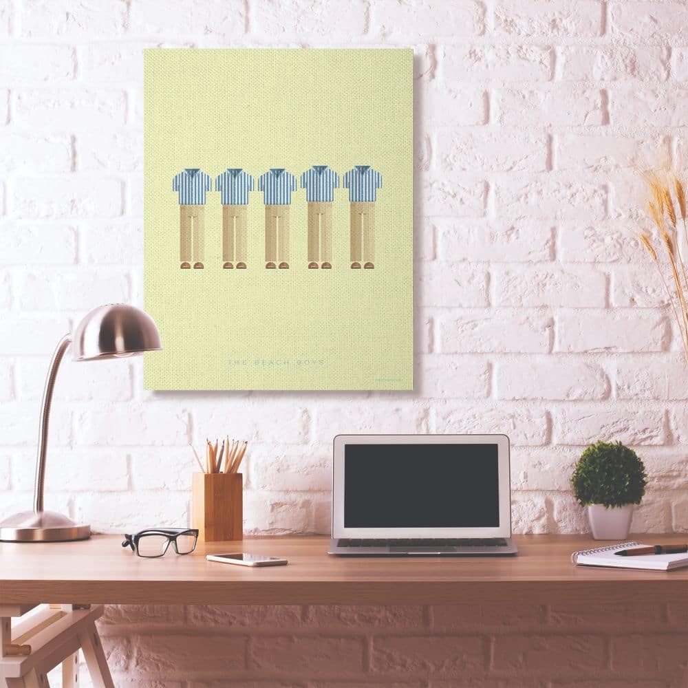 Stupell Industries The Beach Boys Minimalist Illustration Canvas Wall Art
