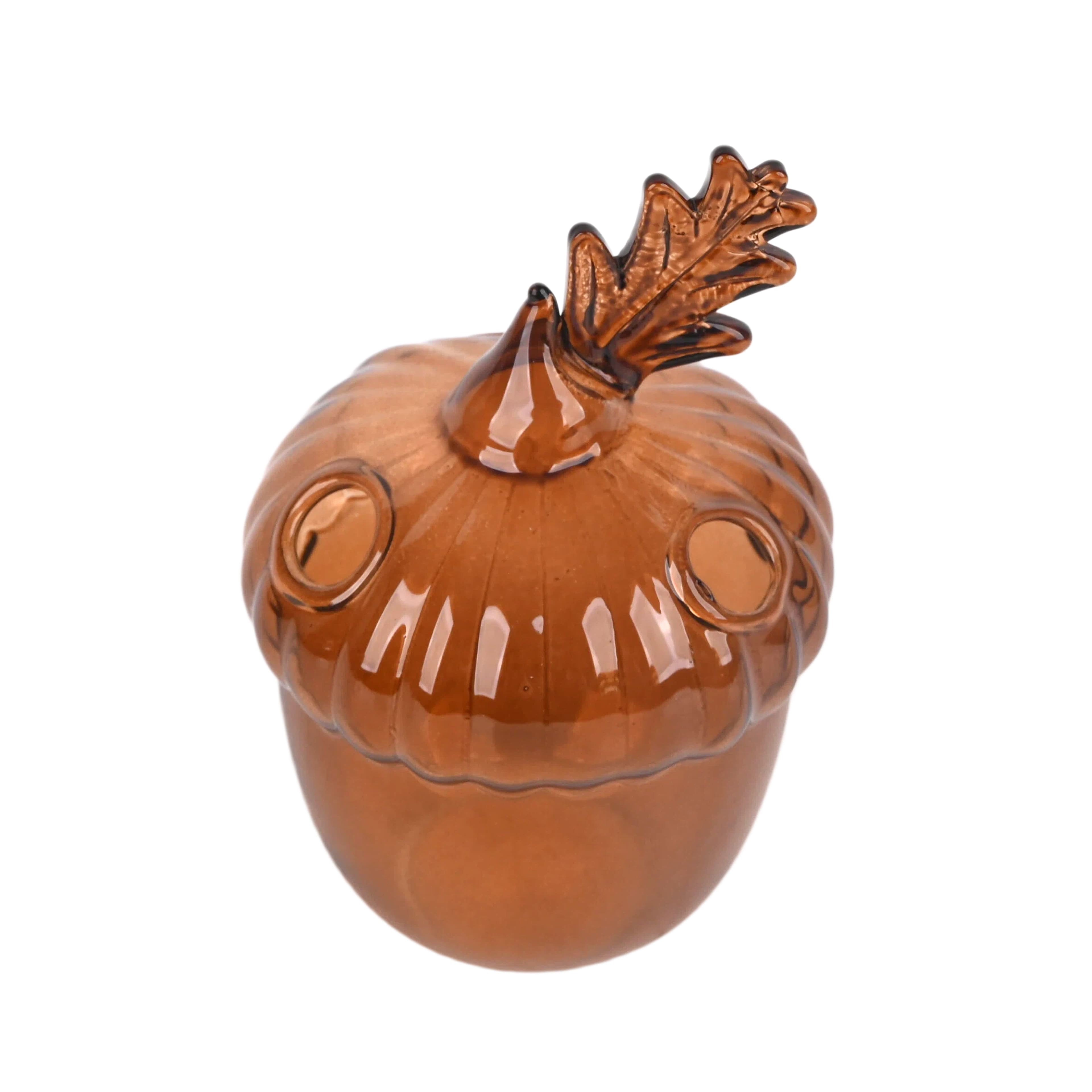 4" Amber Acorn Glass Vase by Ashland®