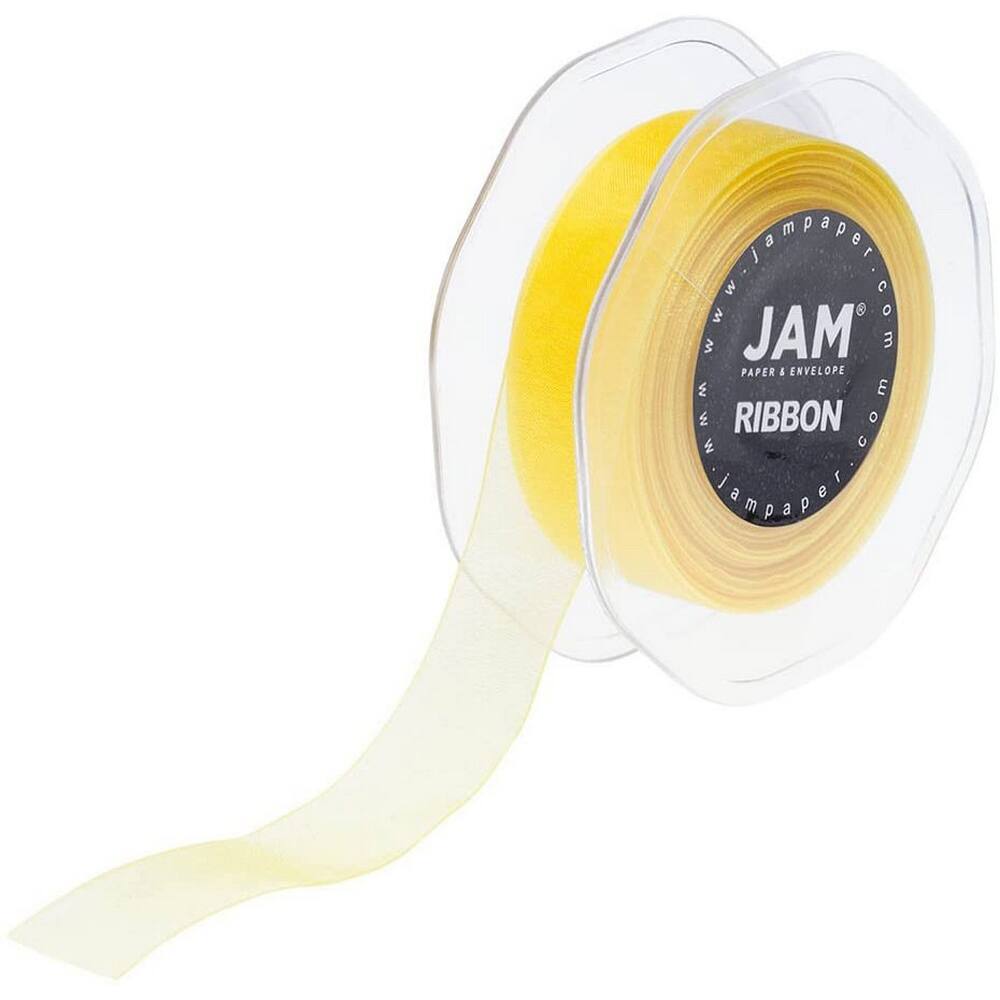 JAM Paper 7/8" x 25yd. Sheer Organza Ribbon