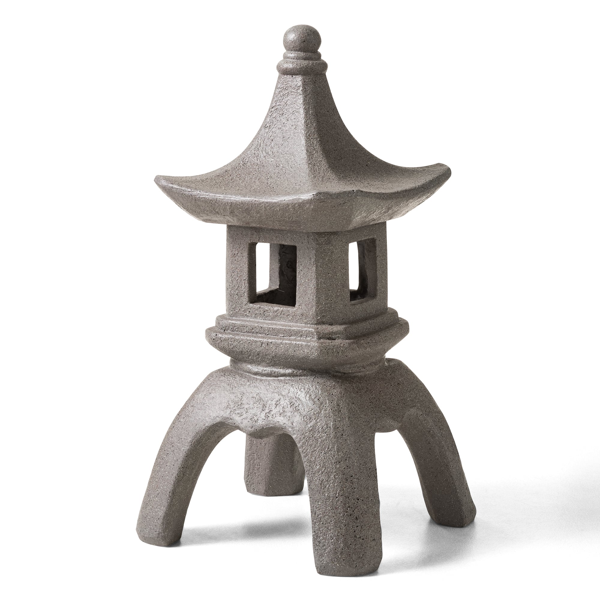 Glitzhome® 24" MGO Faux Concrete Pagoda Garden Statue