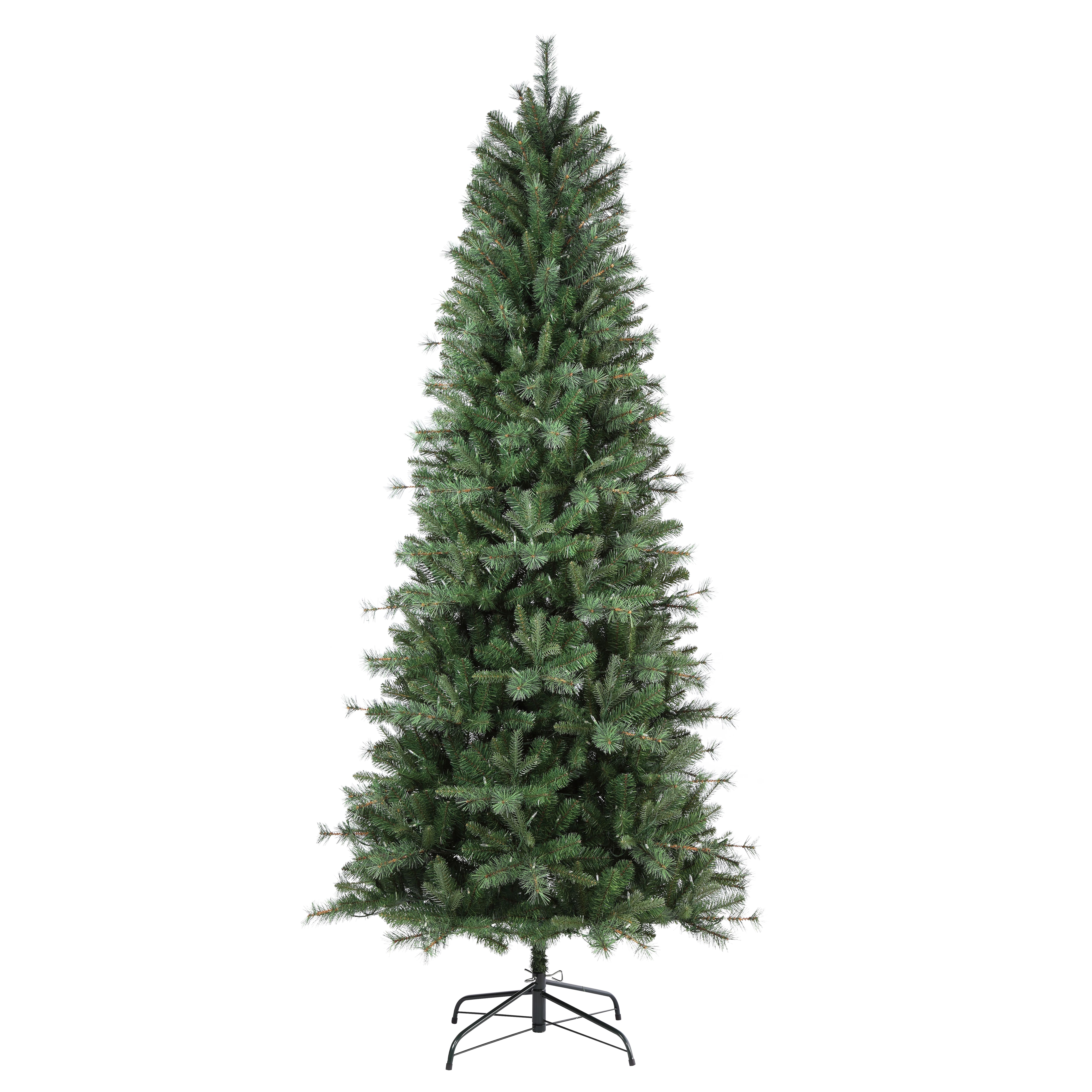 7.5ft. Pre-Lit Grand Bank Slim Artificial Christmas Tree, Color Changing T5 LED Lights